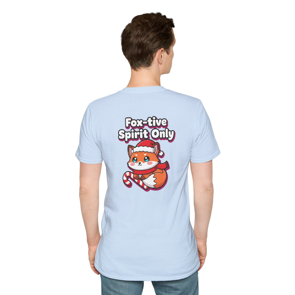 Cute Christmas Shirt Foxtive Spirit Only Funny Animal Unisex Softstyle Tee Christmas Gift