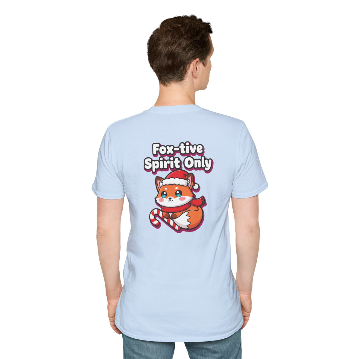 Cute Christmas Shirt Foxtive Spirit Only Funny Animal Unisex Softstyle Tee Christmas Gift