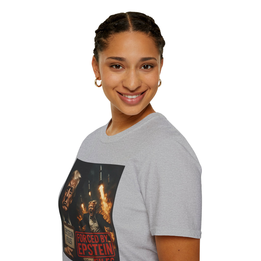 Funny Trump-Epstein T-Shirt Conspiracy Theory Unique Unisex Softstyle Tshirt