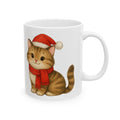 Christmas Mug Ceramic Cute Cat Mug Holiday Gift Kids Funny Coffee Cup Tea 2 Side