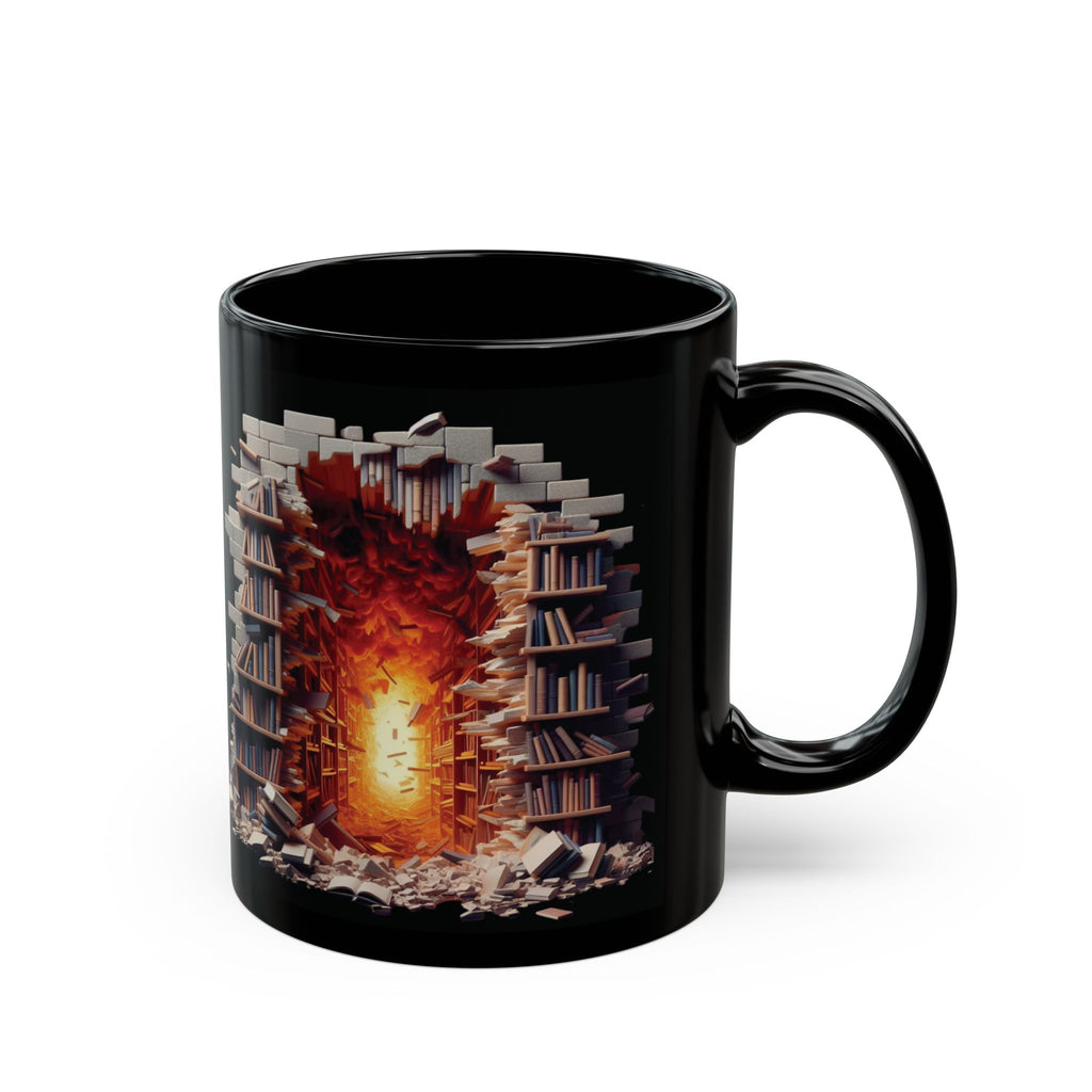 3D Bookshelf Mug-Library Book Shelf Mugs Book Lover Ceramic Mug Shelf Cup Gifts