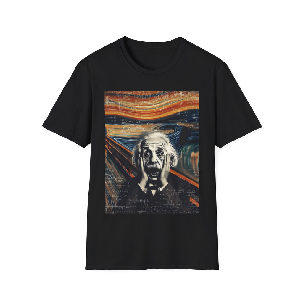 Funny Einstein Unisex Softstyle T-Shirt Edvard Munch Scream Cotton Gift Men Lady