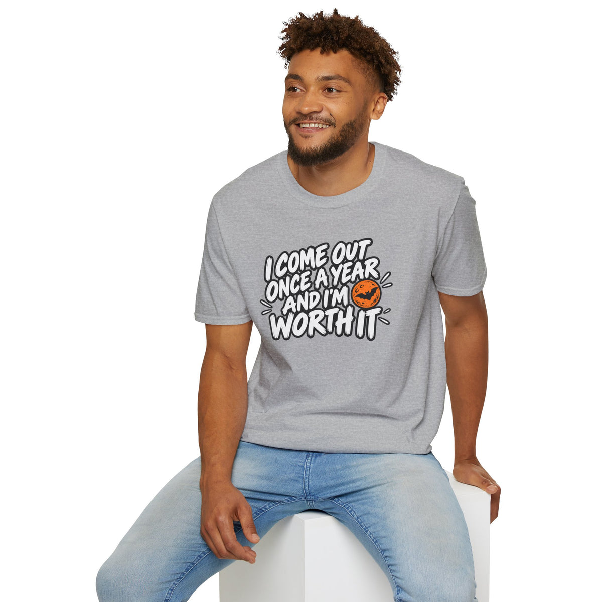 Funny Halloween Shirt I Come Out Once a Year and I'm Worth It Tee Graphic T-Shirt