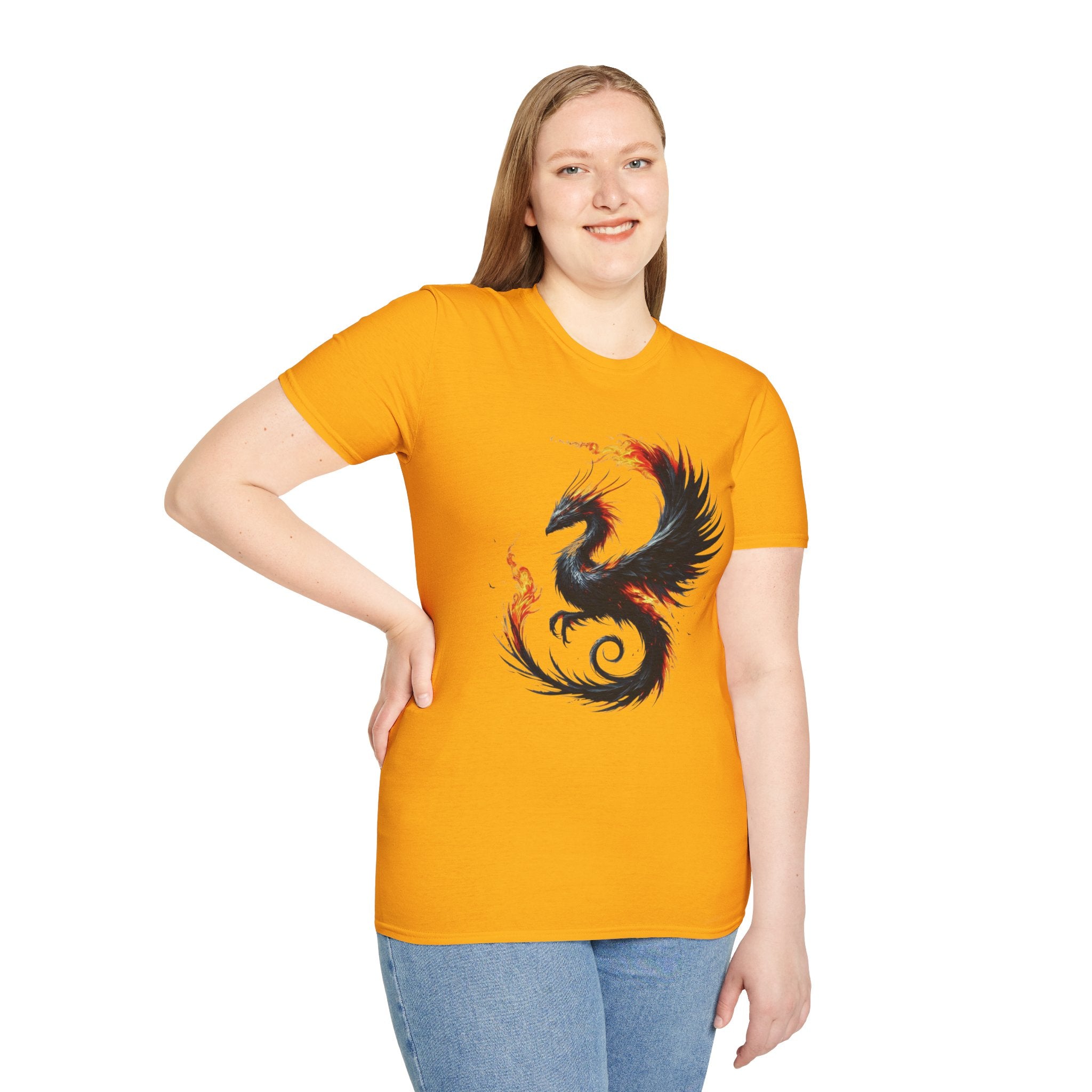 Dragon T-shirt Mens Graphic Tee Clothing Apparel Chinese Symbol Unisex Softstyle Unique Tshirt Best Gift