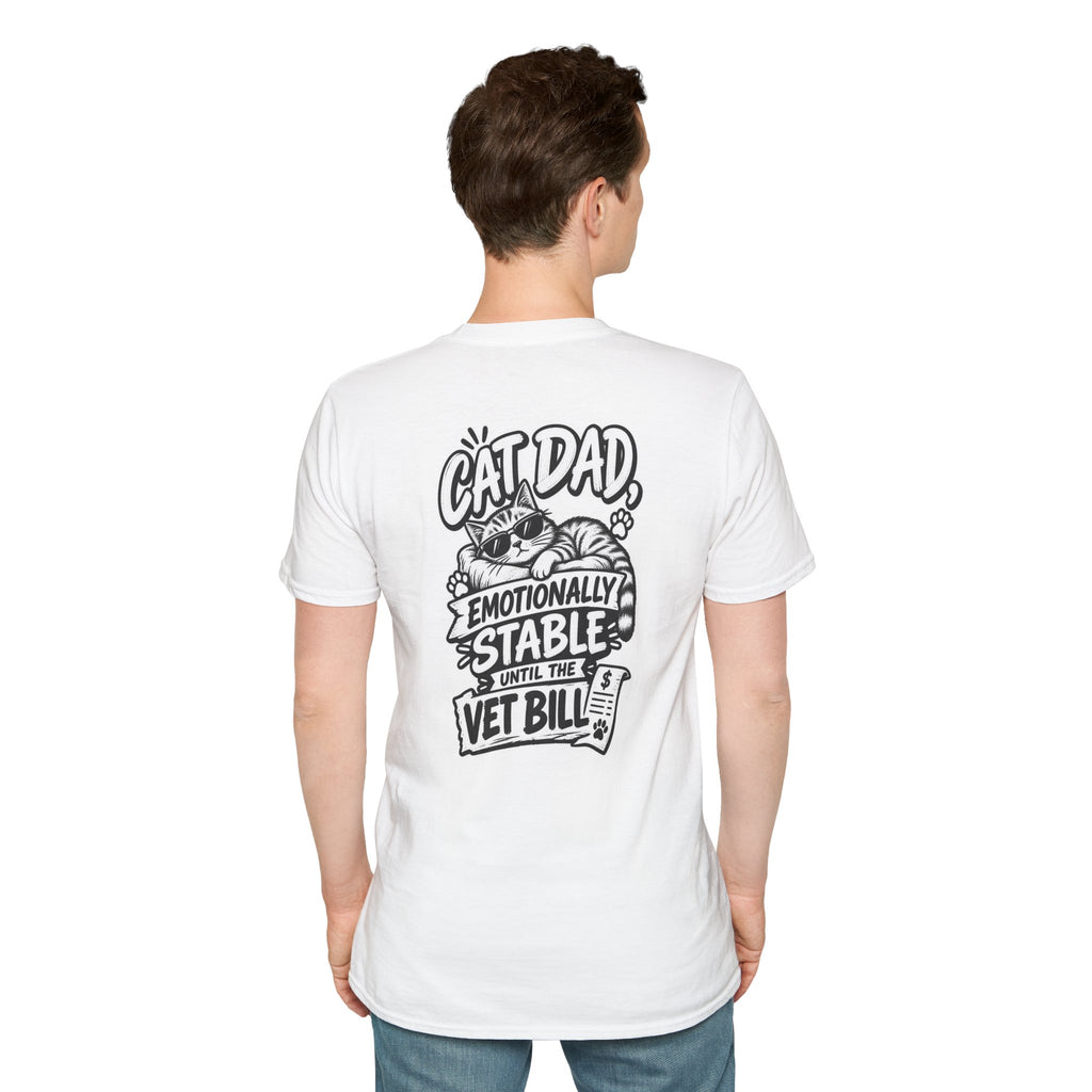 Cat Dad Shirt Pet Lover Tshirt Funny Cat Lover Graphic Tee Dark Humor Tee Unique Gift Funny Tshirt