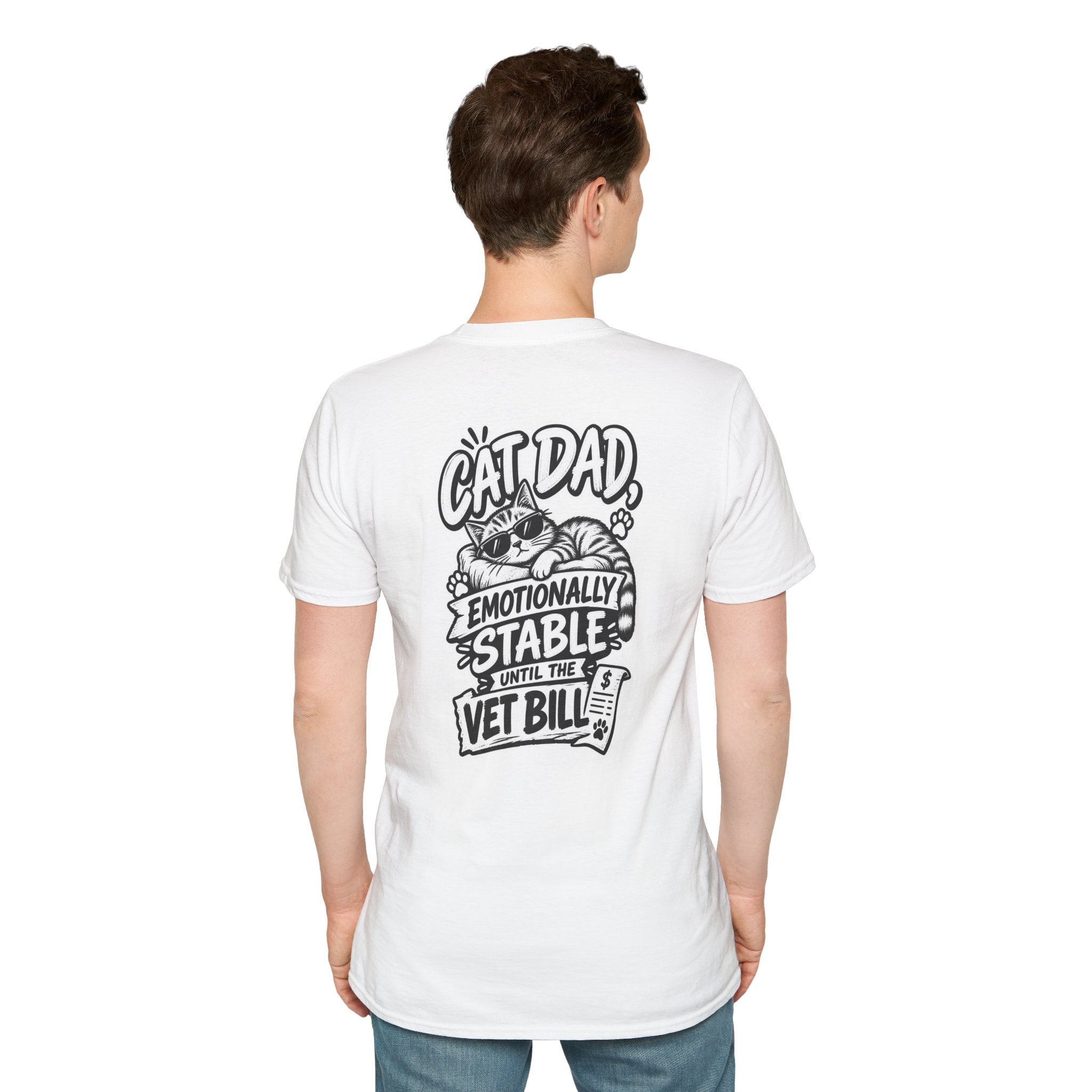 Cat Dad Shirt Pet Lover Tshirt Funny Cat Lover Graphic Tee Dark Humor Tee Unique Gift Funny Tshirt