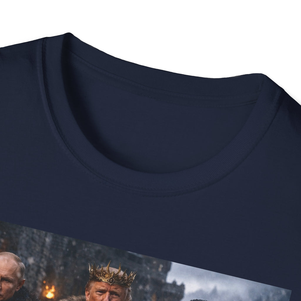 Funny Trump Putin Kim Jong Unique T-Shirt Artwork Throne Unisex Softstyle Tshirt