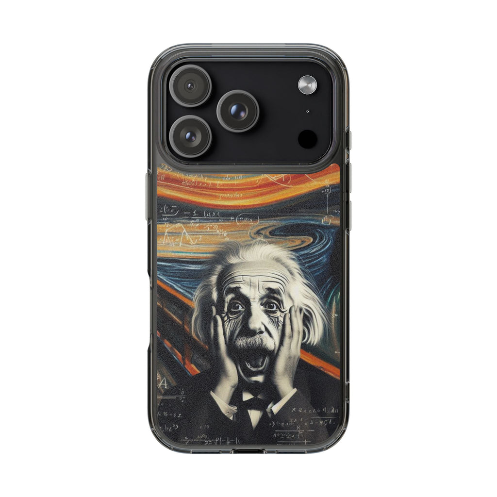 Funny Einstein Clear Phone Cases Edvard Munch Scream Unique iPhone Samsung Cases