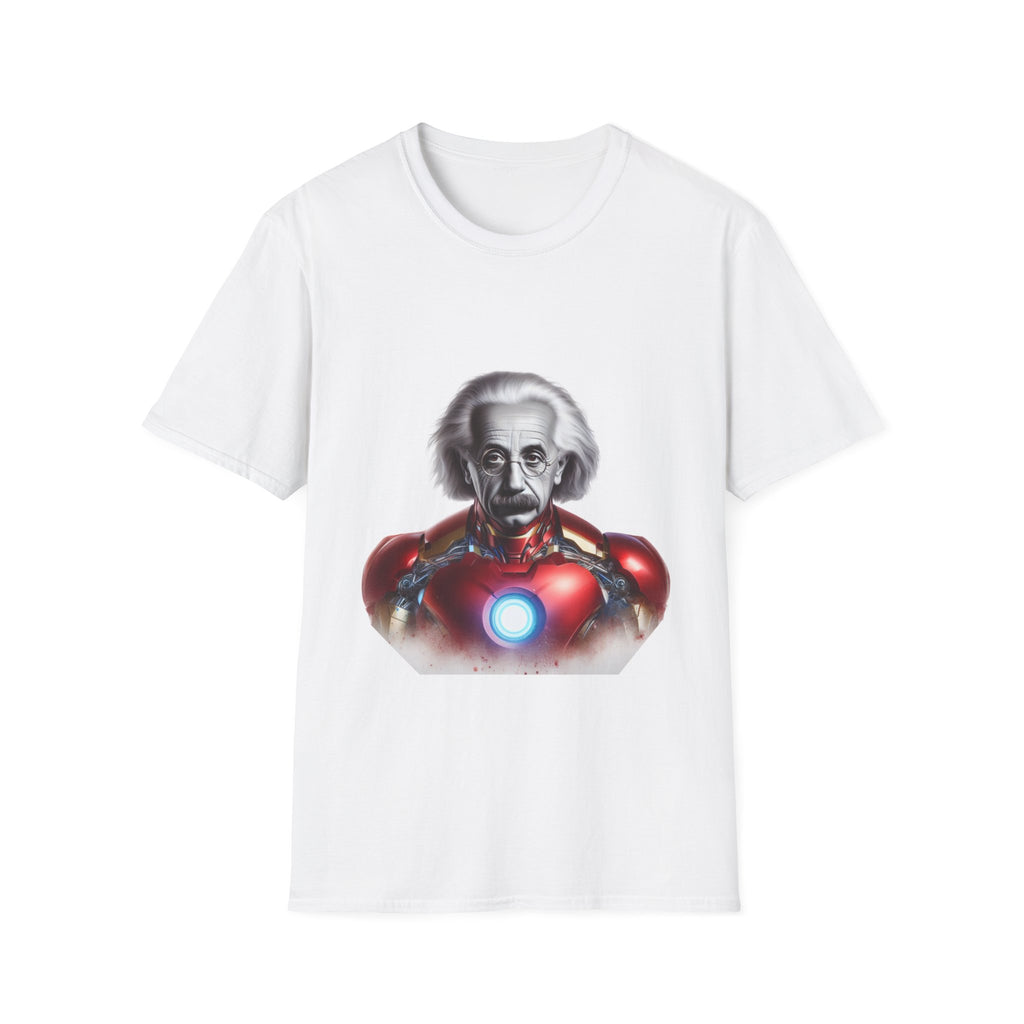 Funny Einstein Unisex Soft-style T-shirt Iron Man Albert Unique Gift Kids Art