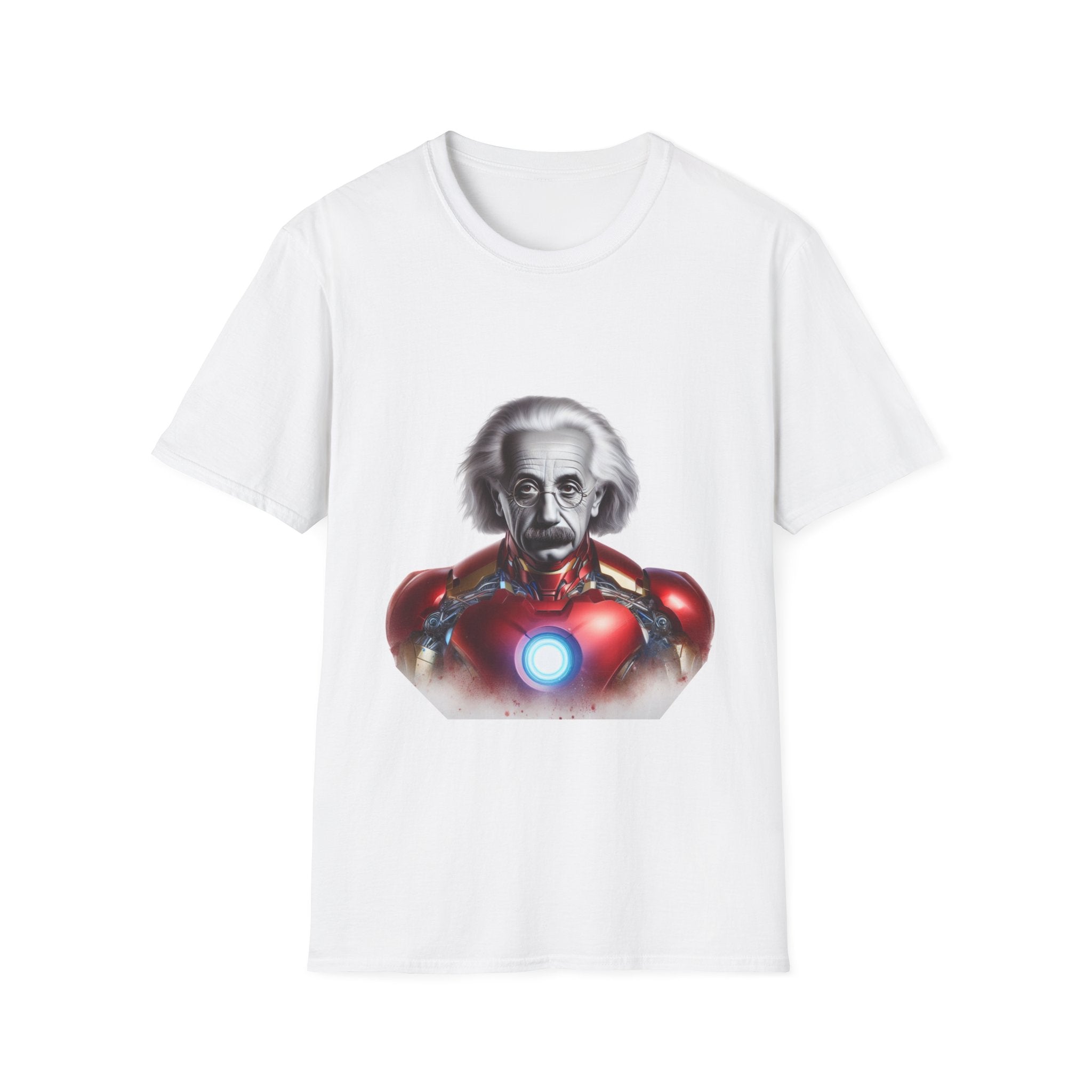 Funny Einstein Unisex Soft-style T-shirt Iron Man Albert Unique Gift Kids Art