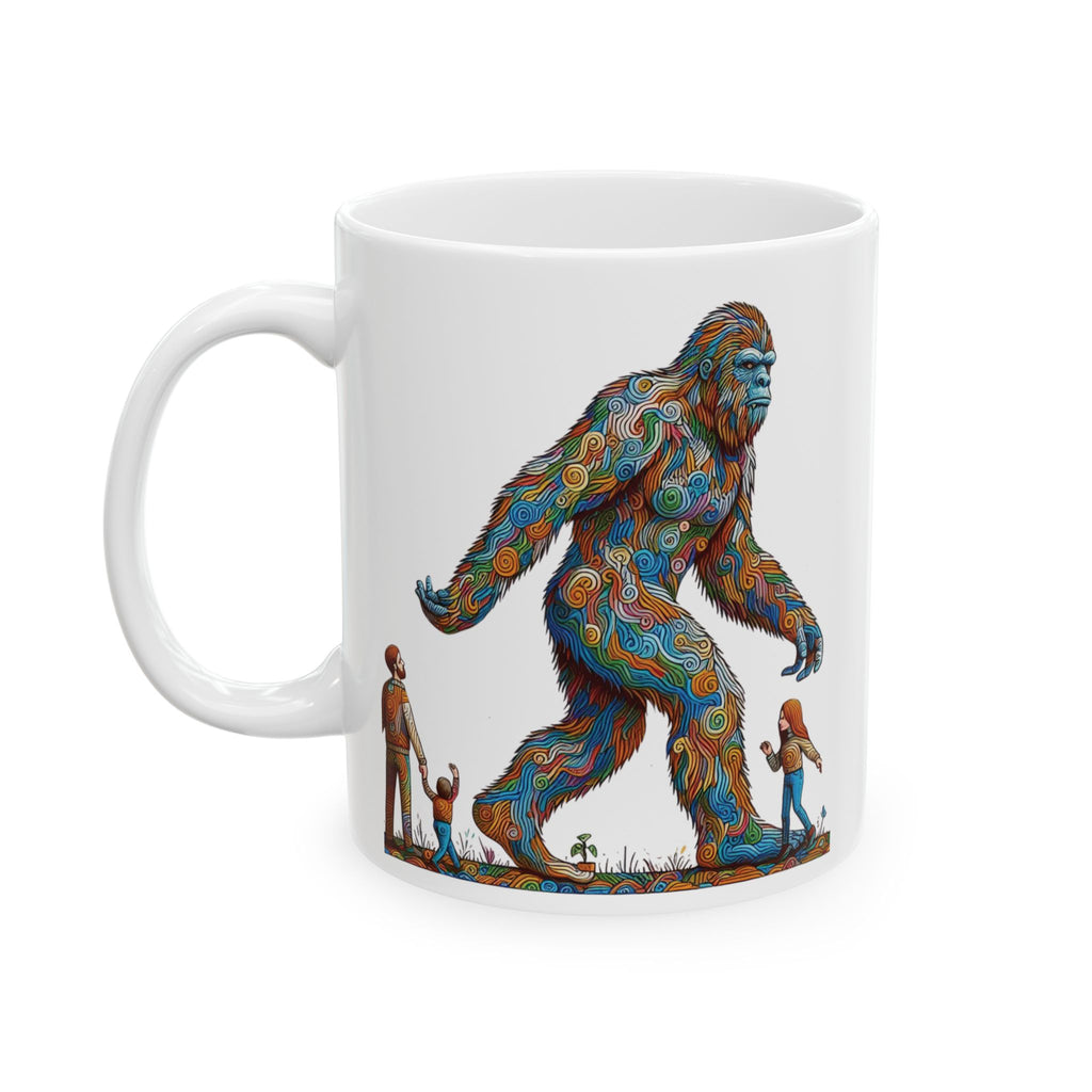 Funny Bigfoot Sasquatch Yeti Ceramic Mug Unique Gift Tea Coffee Cup Art 11oz New