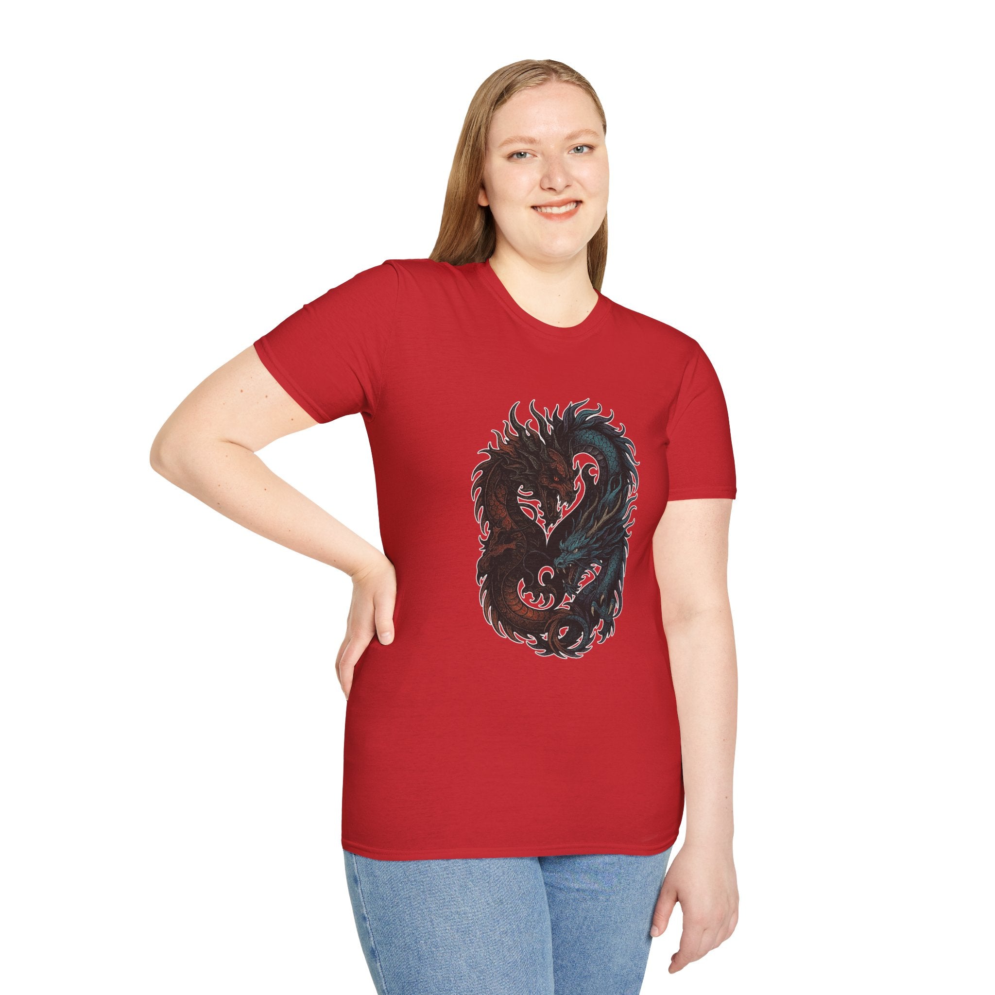 Dragon T-shirt Men Women Graphic Tee Clothing Apparel Chinese Dagon Symbol Gift