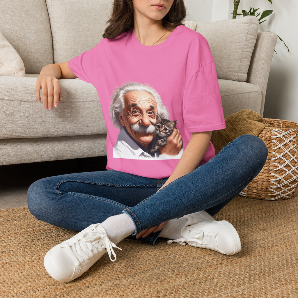Funny Albert Einstein T-Shirt Unisex Softstyle T-Shirt Cotton Unique Gift German