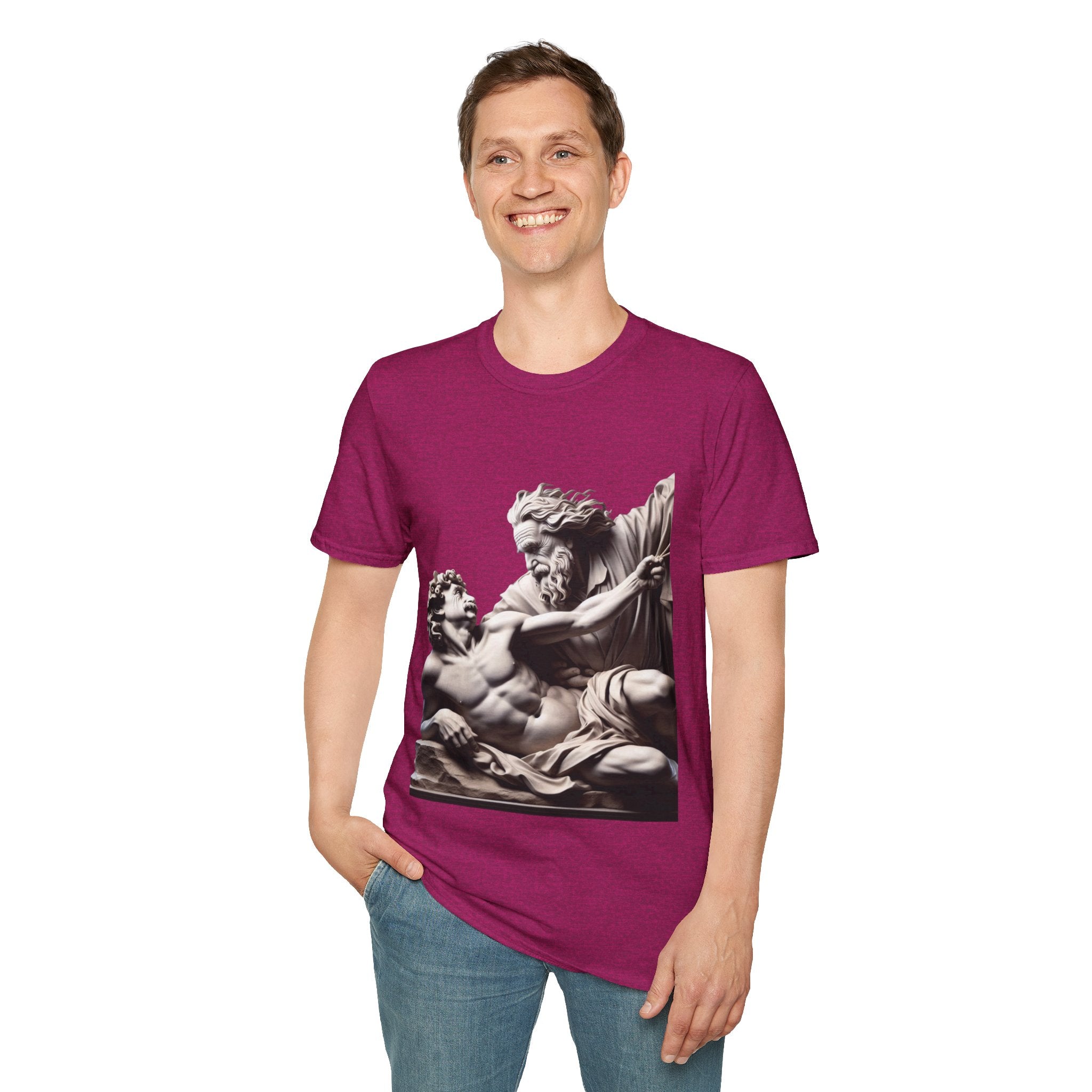 Funny Albert Einstein Unisex Softstyle T-Shirt Unique Gift Cotton T-shirt Art
