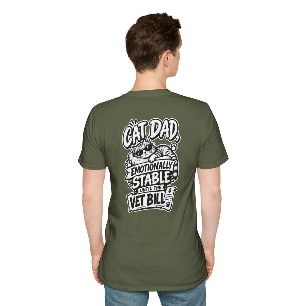 Cat Dad Shirt Pet Lover Tshirt Funny Cat Lover Graphic Tee Dark Humor Tee Unique Gift Funny Tshirt