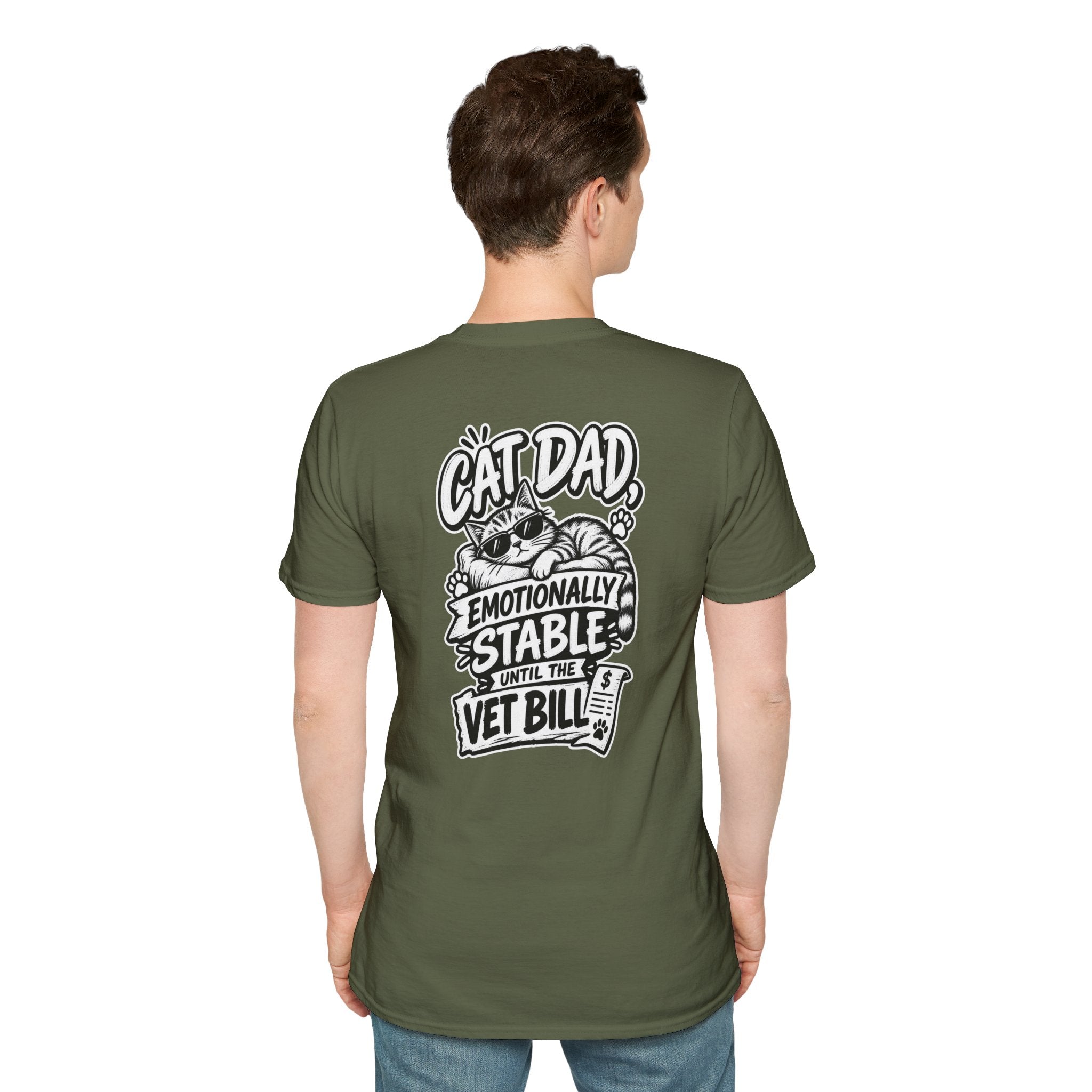 Cat Dad Shirt Pet Lover Tshirt Funny Cat Lover Graphic Tee Dark Humor Tee Unique Gift Funny Tshirt