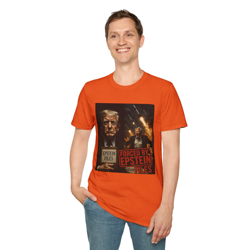 Funny Trump-Epstein T-Shirt Conspiracy Theory Unique Unisex Softstyle Tshirt