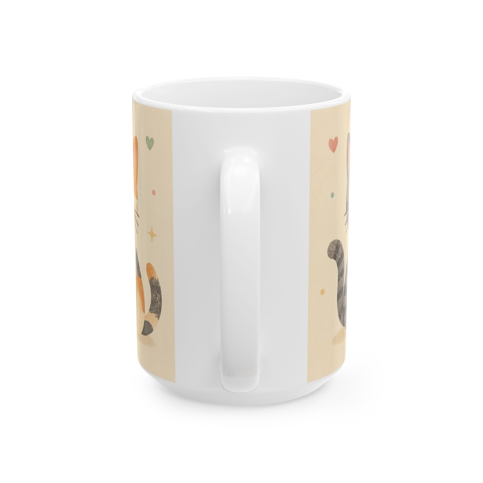 Cat Mom Coffee Mug Minimalist Line Art Cat Lover Gift Ceramic Cup Tea Cup 11oz 15oz Best Gift for Mothers Animal Lovers