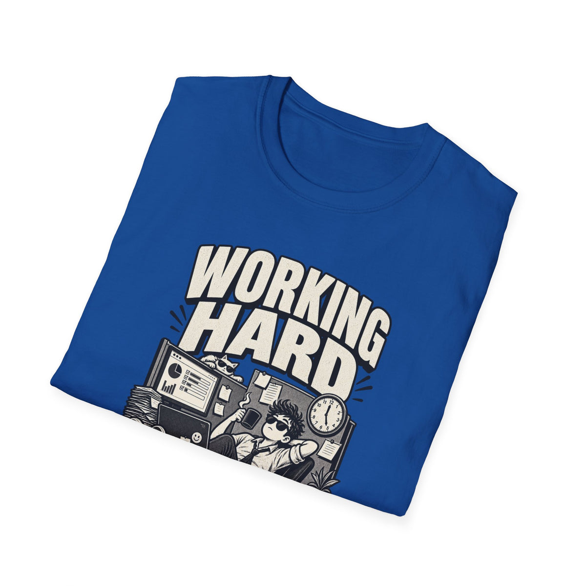 Funny Dark Humor Tshirt — Funny Office Tshirt Dark Humor Graphic Tee Unique Coworker Gift WORKING HARD Shirt