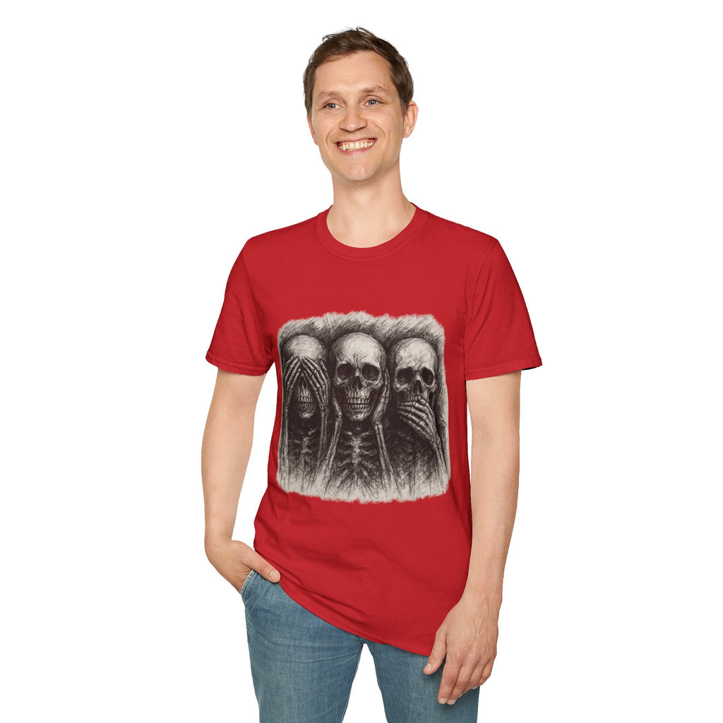 Mens Skull T-shirt Graphic Tees Skeleton Apparel Clothing Skulls Accessories Best Gift