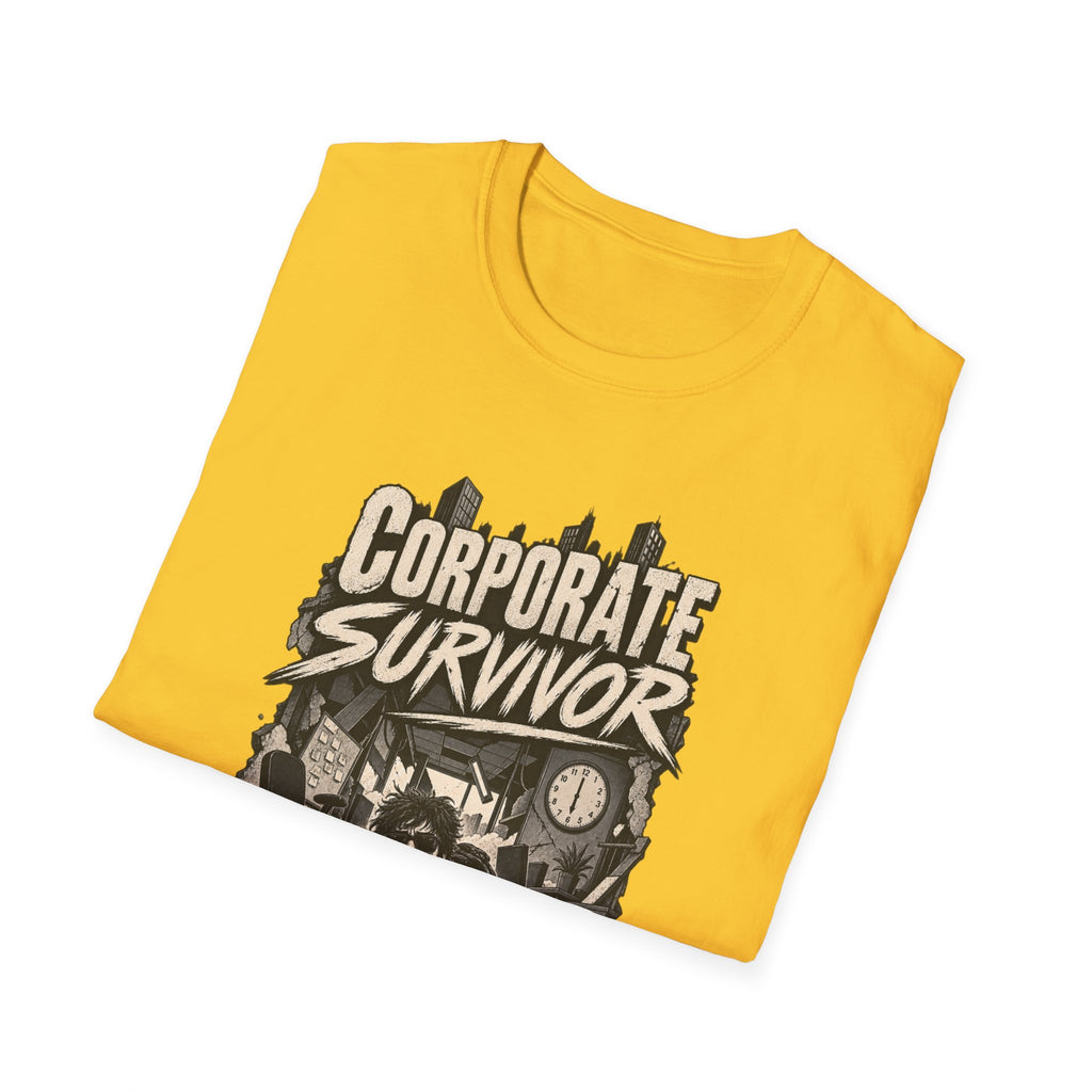 Funny Dark Humor Tshirt — Funny Office Tshirt Dark Humor Graphic Tee Unique Coworker Gift CORPORATE SURVIVOR Shirt