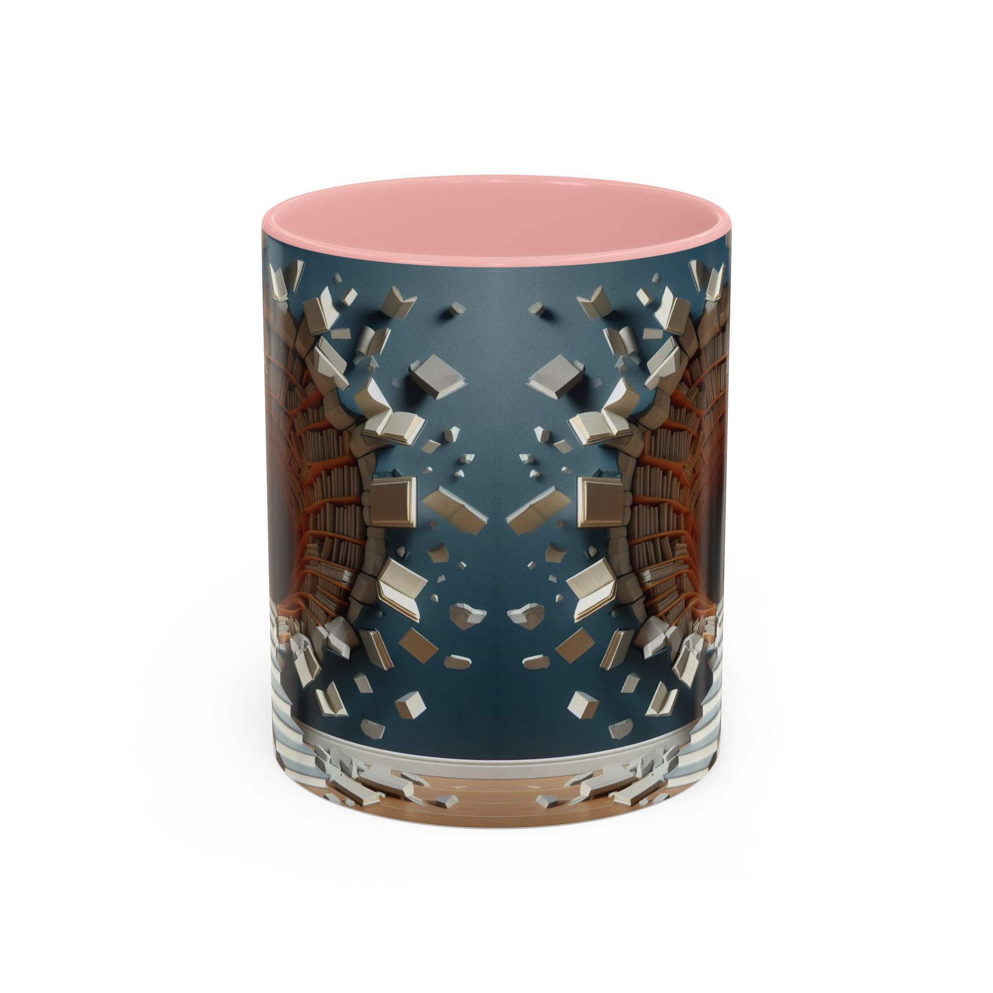 3D Bookshelf Mug-Library Book Mugs Office Ceramic Tea Cup Gift Accent Coffee Mug 2026