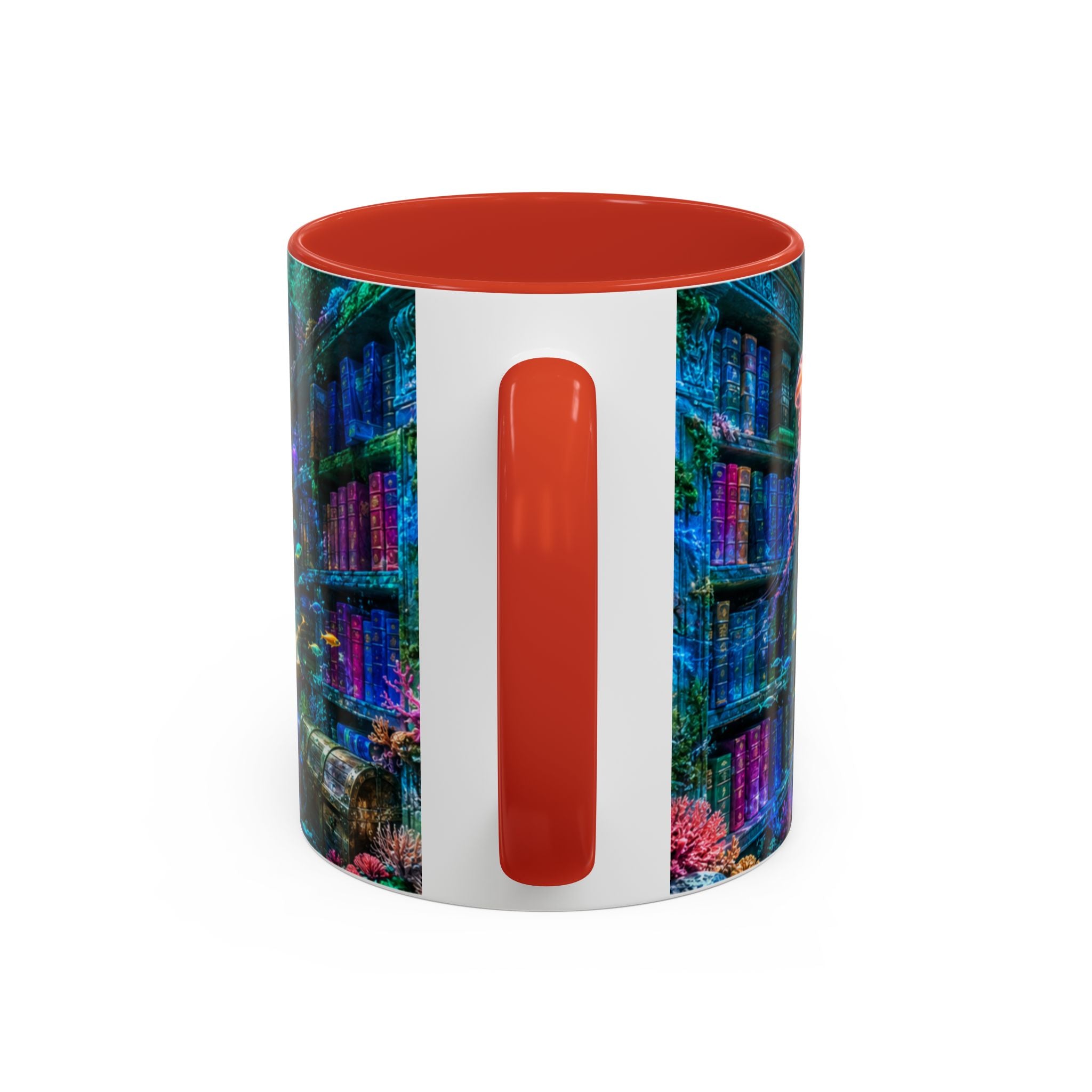 3D Library Bookshelf Mug Ceramic Book Lovers Coffee Mug Gifts Funny Accent Cup