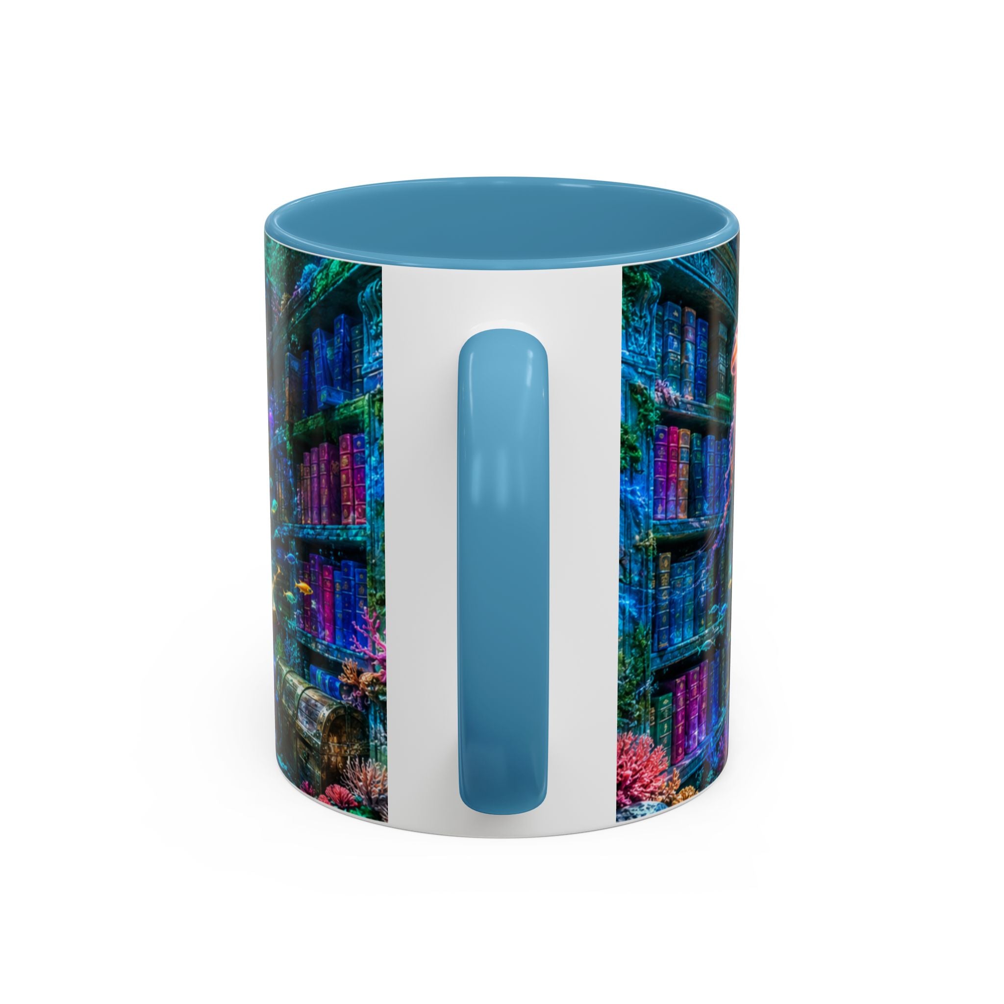 3D Library Bookshelf Mug Ceramic Book Lovers Coffee Mug Gifts Funny Accent Cup