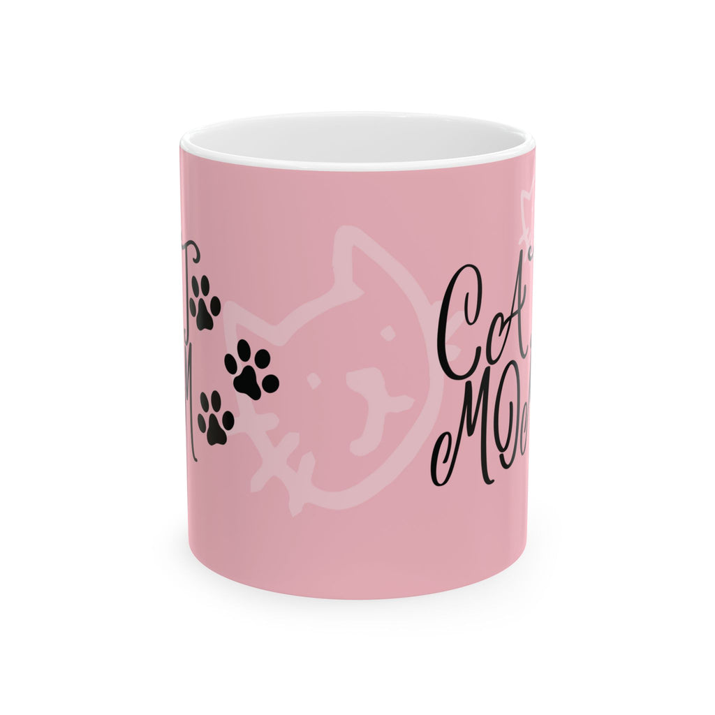 Cat Mom For Lover Funny Coffee Tea Ceramic Mug Office Work Cup Gift Cute Pet Mug
