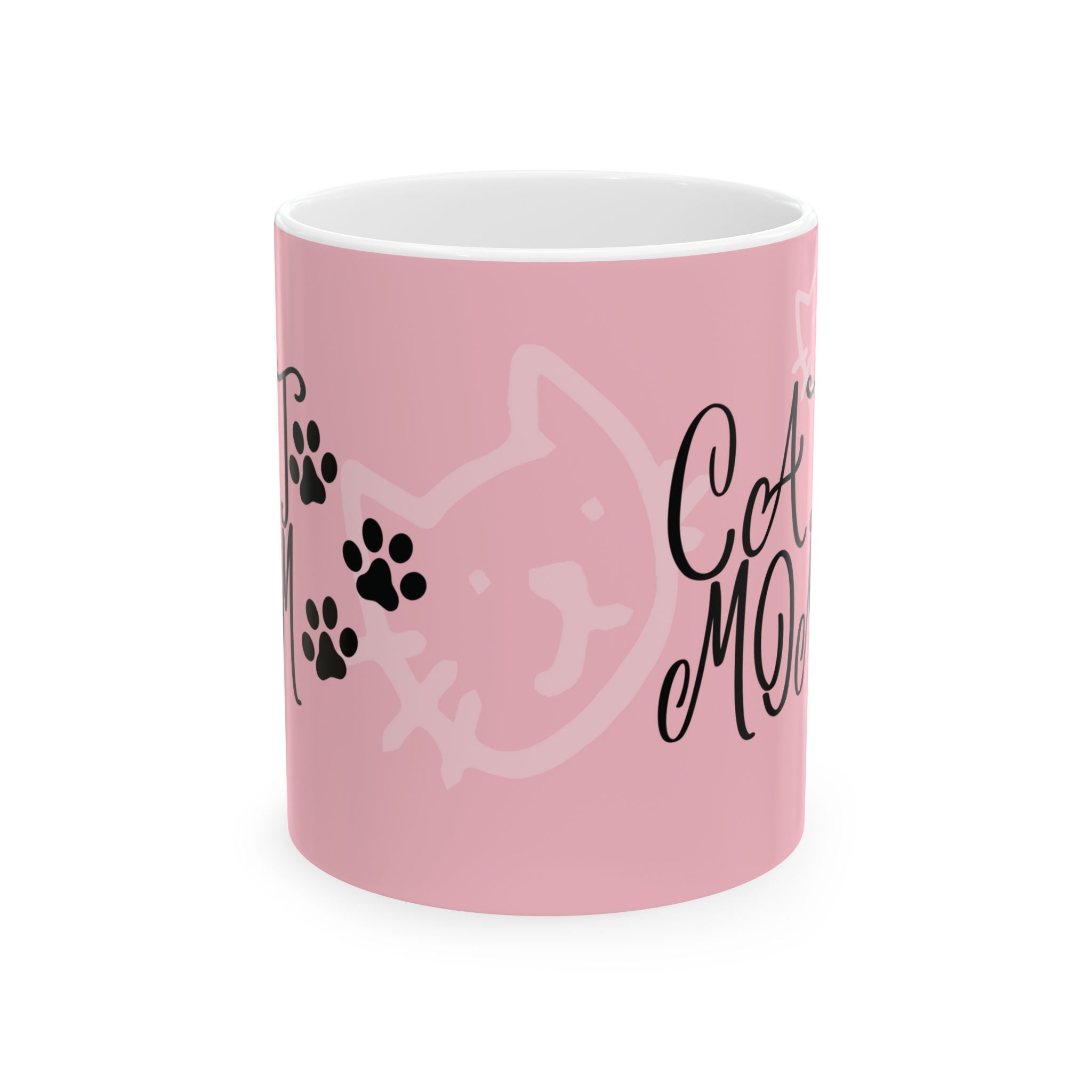 Cat Mom For Lover Funny Coffee Tea Ceramic Mug Office Work Cup Gift Cute Pet Mug