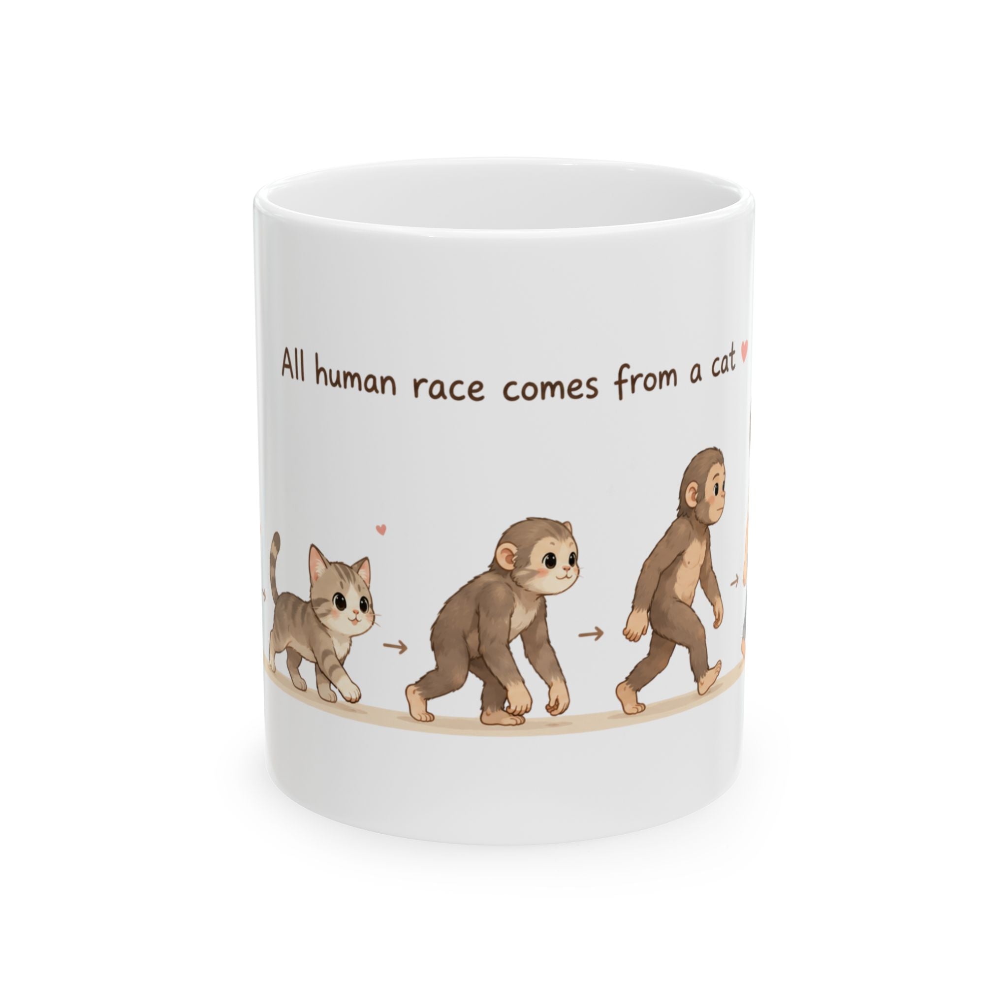 Funny Cat Lovers Mug Cute Coffee Tea Cup Ceramic Mug Best Gift Cats Evolution