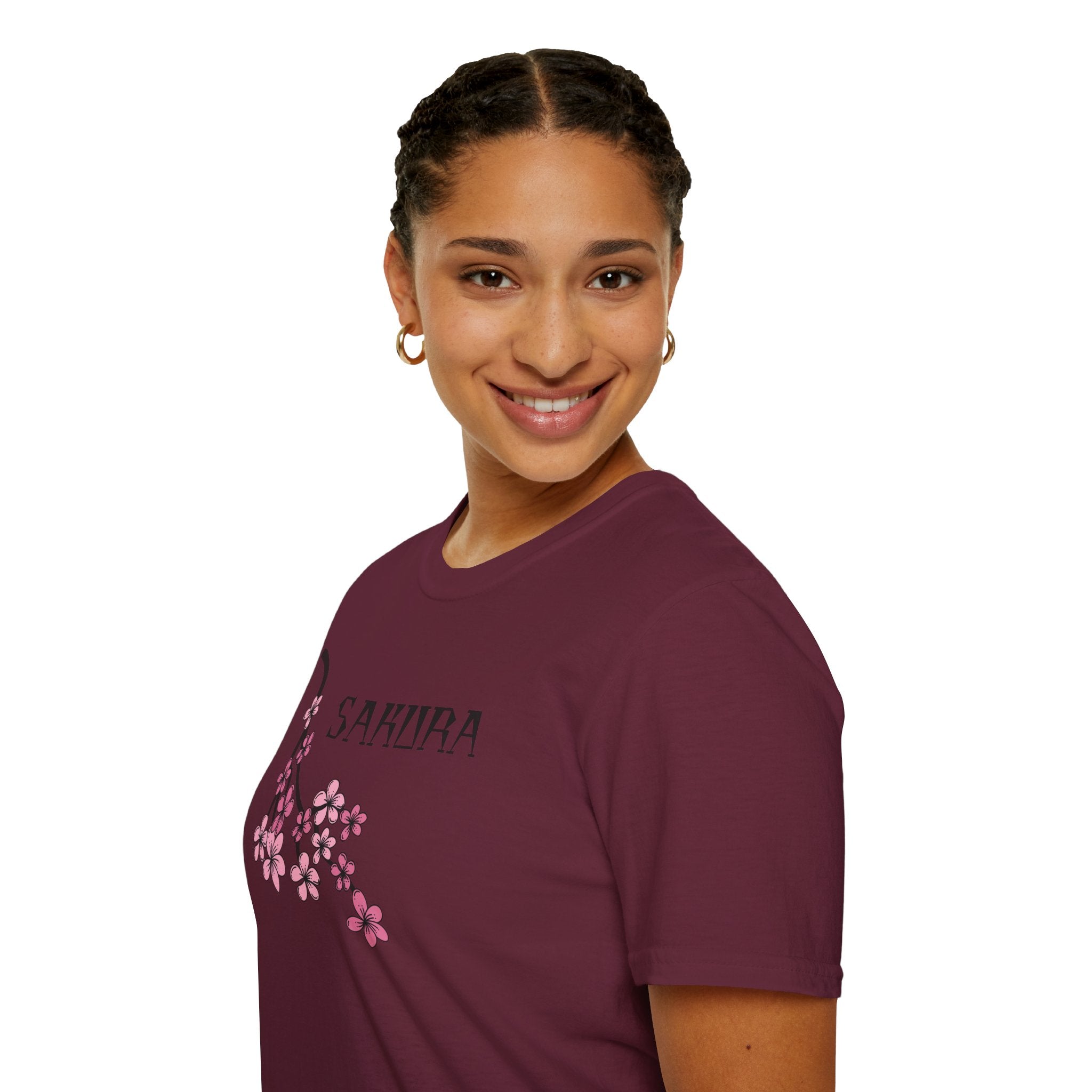 Sakura T-Shirt Japanese Art Shirt Unisex Softstyle Cherry Blossom Flower T-shirt