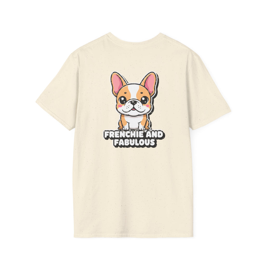 Cute French Bulldog Shirt Frenchie And Fabulous Funny Dog Lover Unisex Softstyle Tee Gift