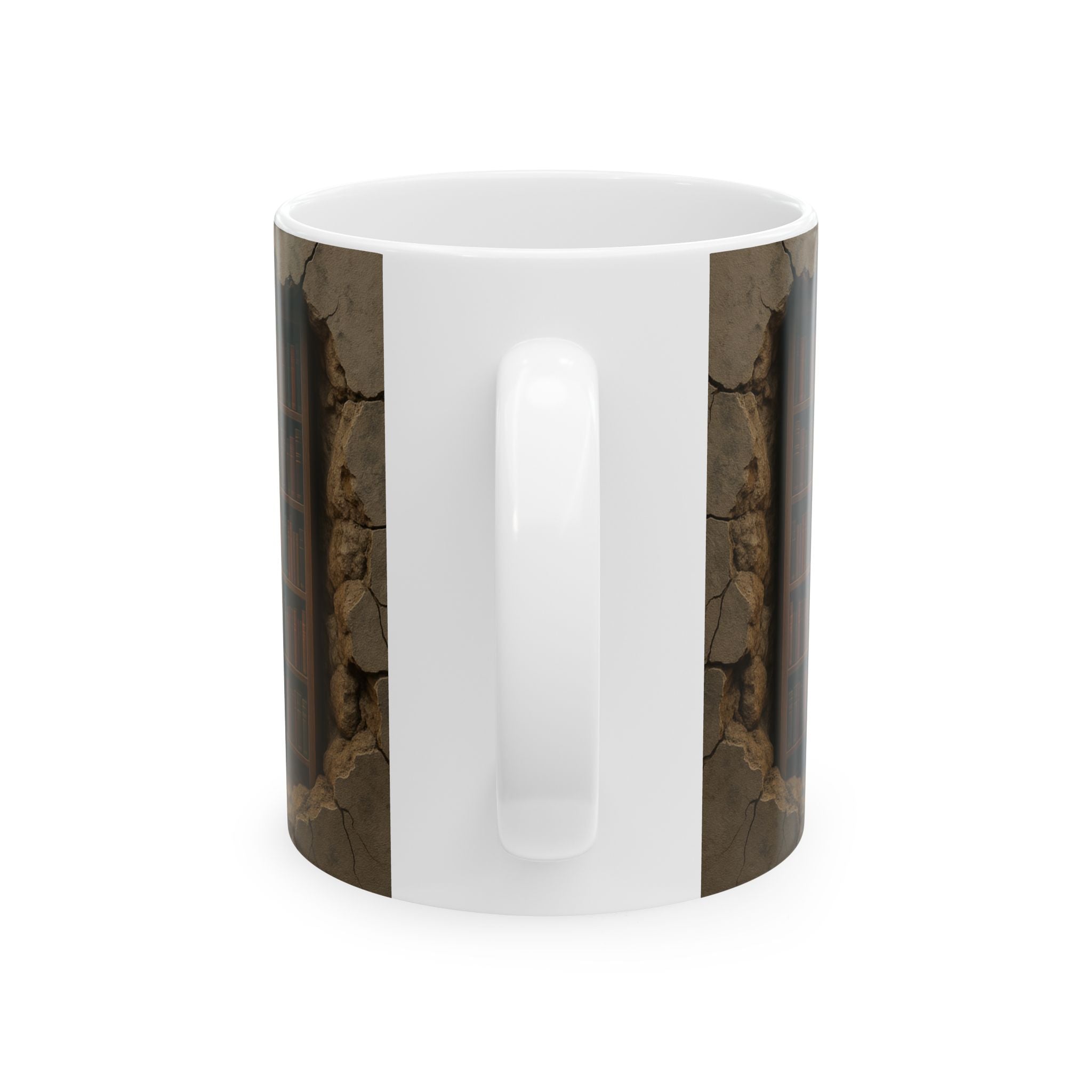 3D Bookshelf Mug-Library Book Shelf Mugs Book Lover Ceramic Mug Shelf Cup Gifts