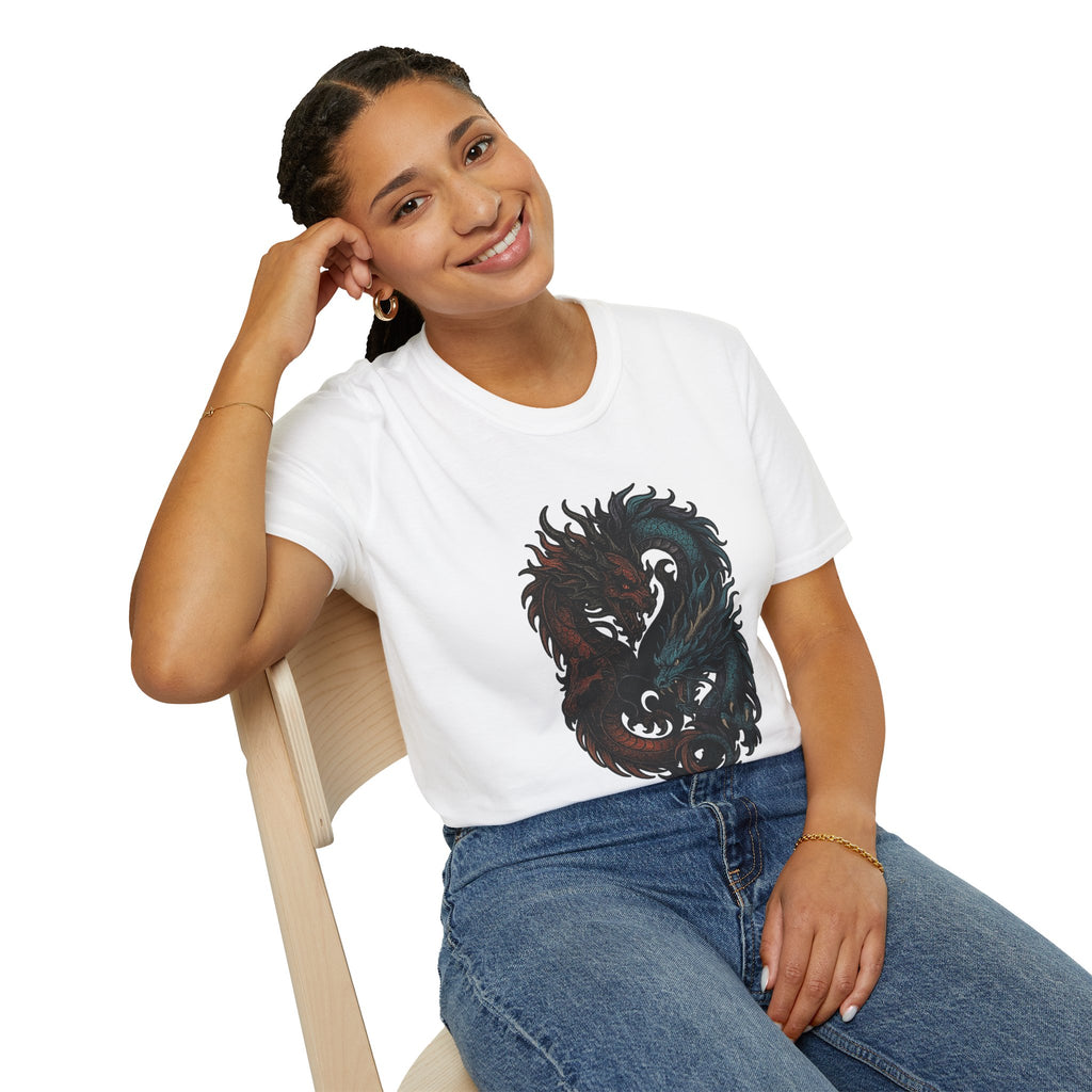 Dragon T-shirt Men Women Graphic Tee Clothing Apparel Chinese Dagon Symbol Gift
