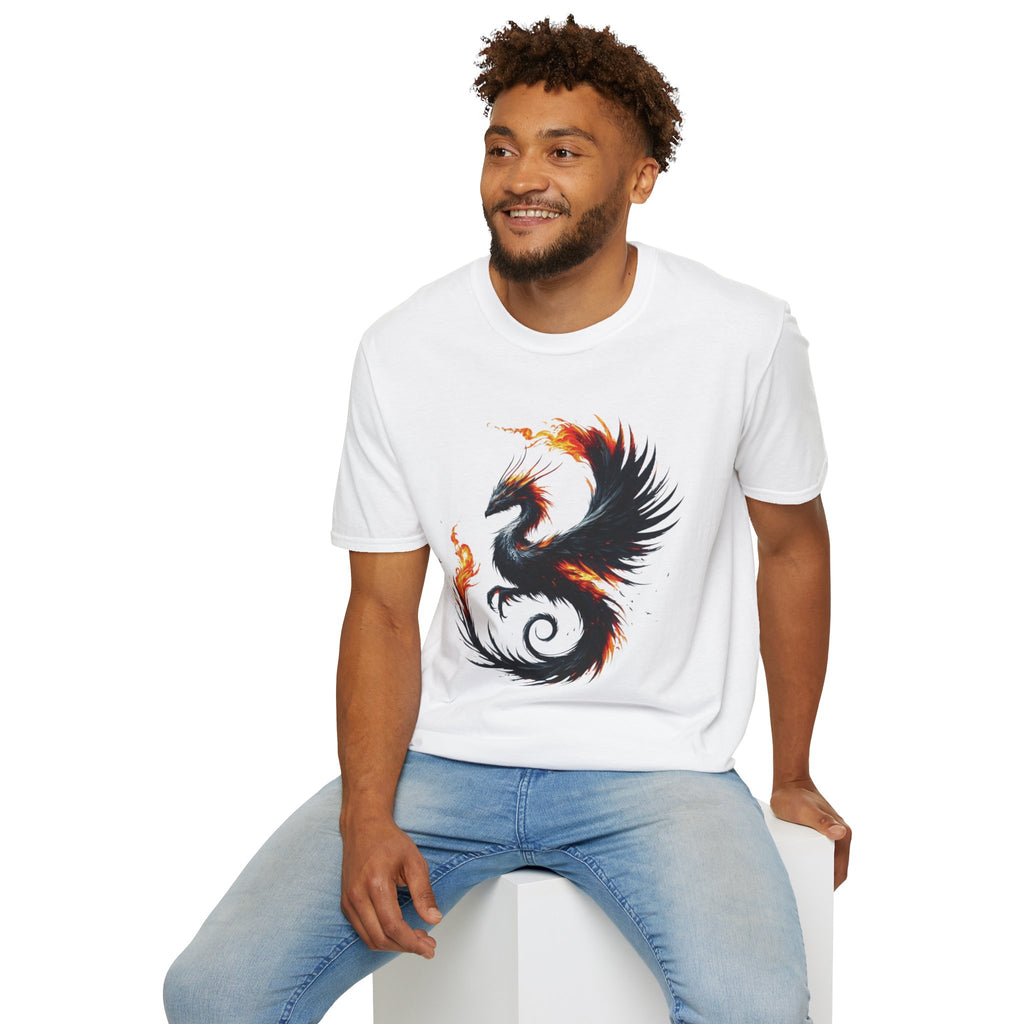 Dragon T-shirt Mens Graphic Tee Clothing Apparel Chinese Symbol Unisex Softstyle Unique Tshirt Best Gift