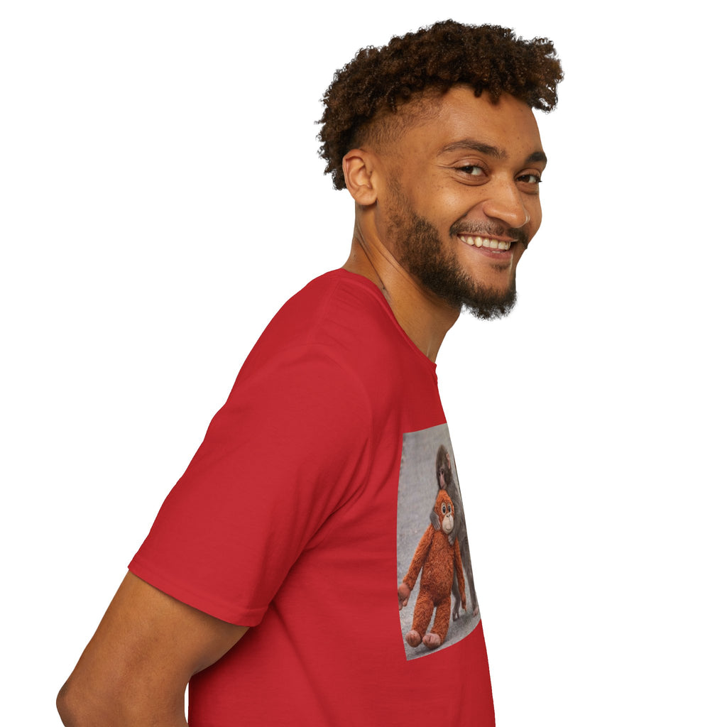 Funny Punch Monkey Viral Animal Tshirt Cute Trendy Unisex Softstyle T-Shirt Gift