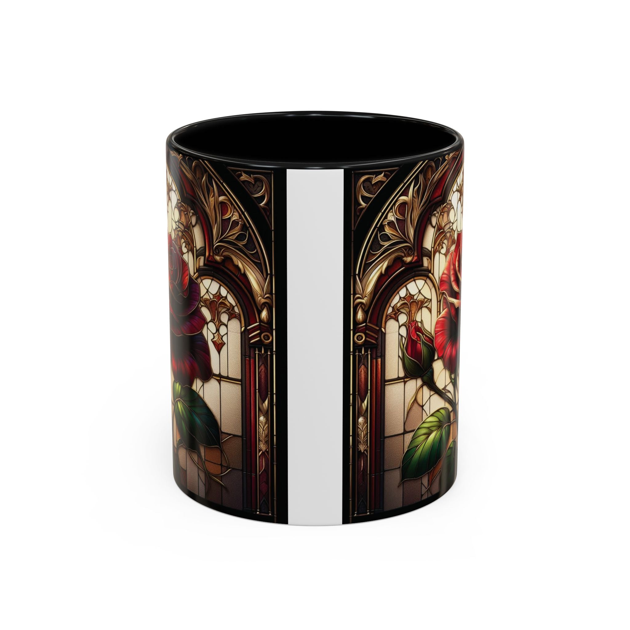 Rose Accent Coffee Mug Red Pink Ceramic Tea Cup Love Unique Valentine's Gift New