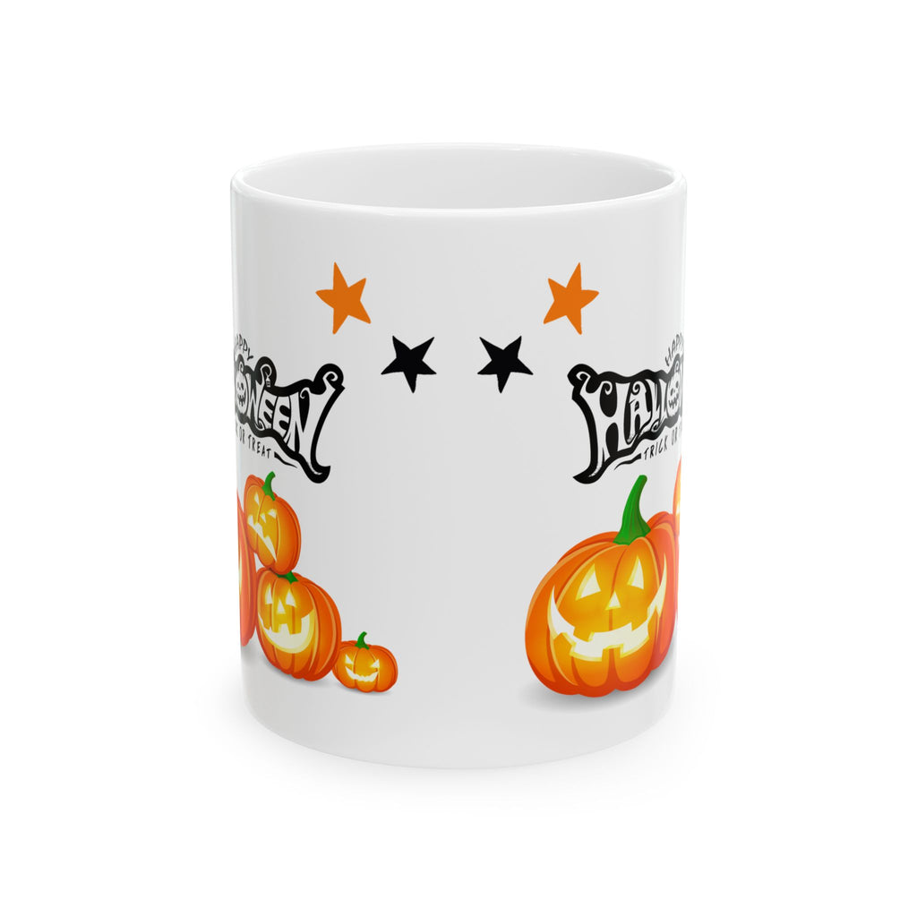Cute Happy Halloween Party Funny Customized Coffee Mug Gift Pumpkin Spooky 11oz