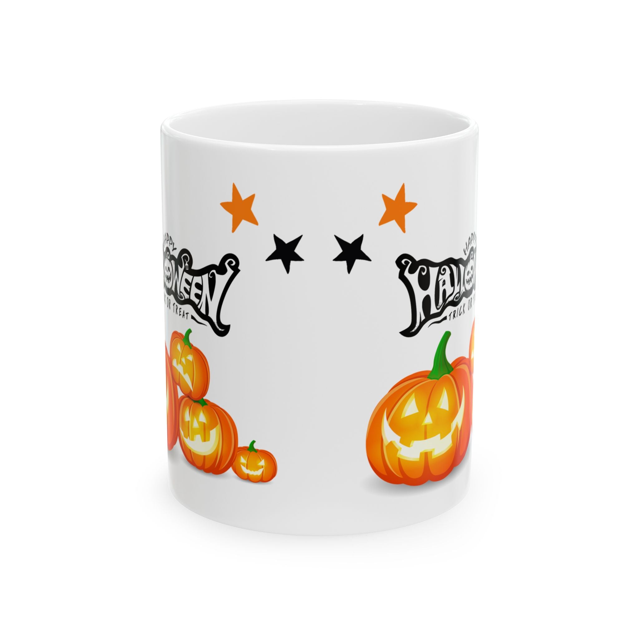 Cute Happy Halloween Party Funny Customized Coffee Mug Gift Pumpkin Spooky 11oz