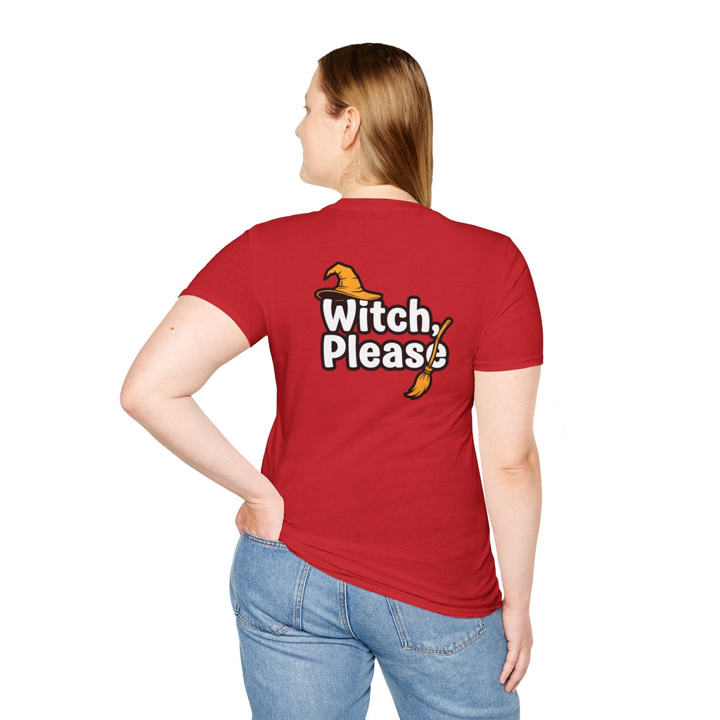 Dark Humor Halloween Shirt Witch Please Funny Sarcastic Witchy Unisex Softstyle Tee Adult Halloween Gift