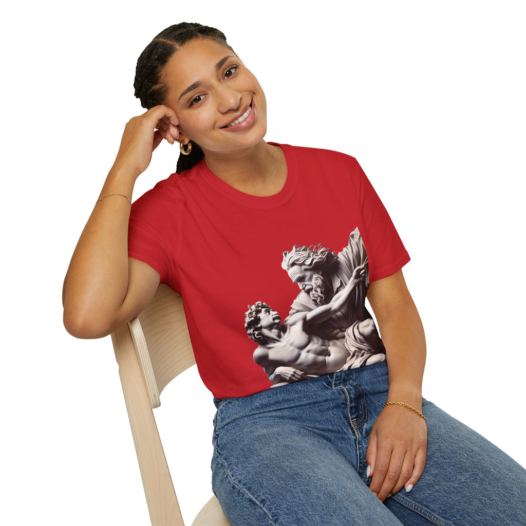 Funny Albert Einstein Unisex Softstyle T-Shirt Unique Gift Cotton T-shirt Art