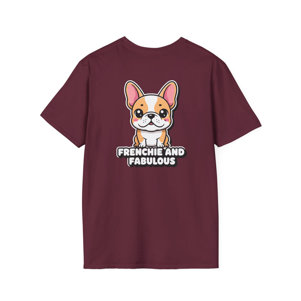 Cute French Bulldog Shirt Frenchie And Fabulous Funny Dog Lover Unisex Softstyle Tee Gift