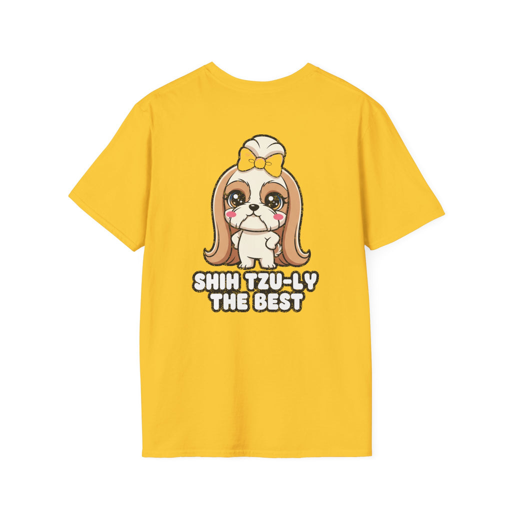 Cute Shih Tzu Shirt Shih Tzu-ly The Best Funny Dog Lover Unisex Softstyle Tee Gift