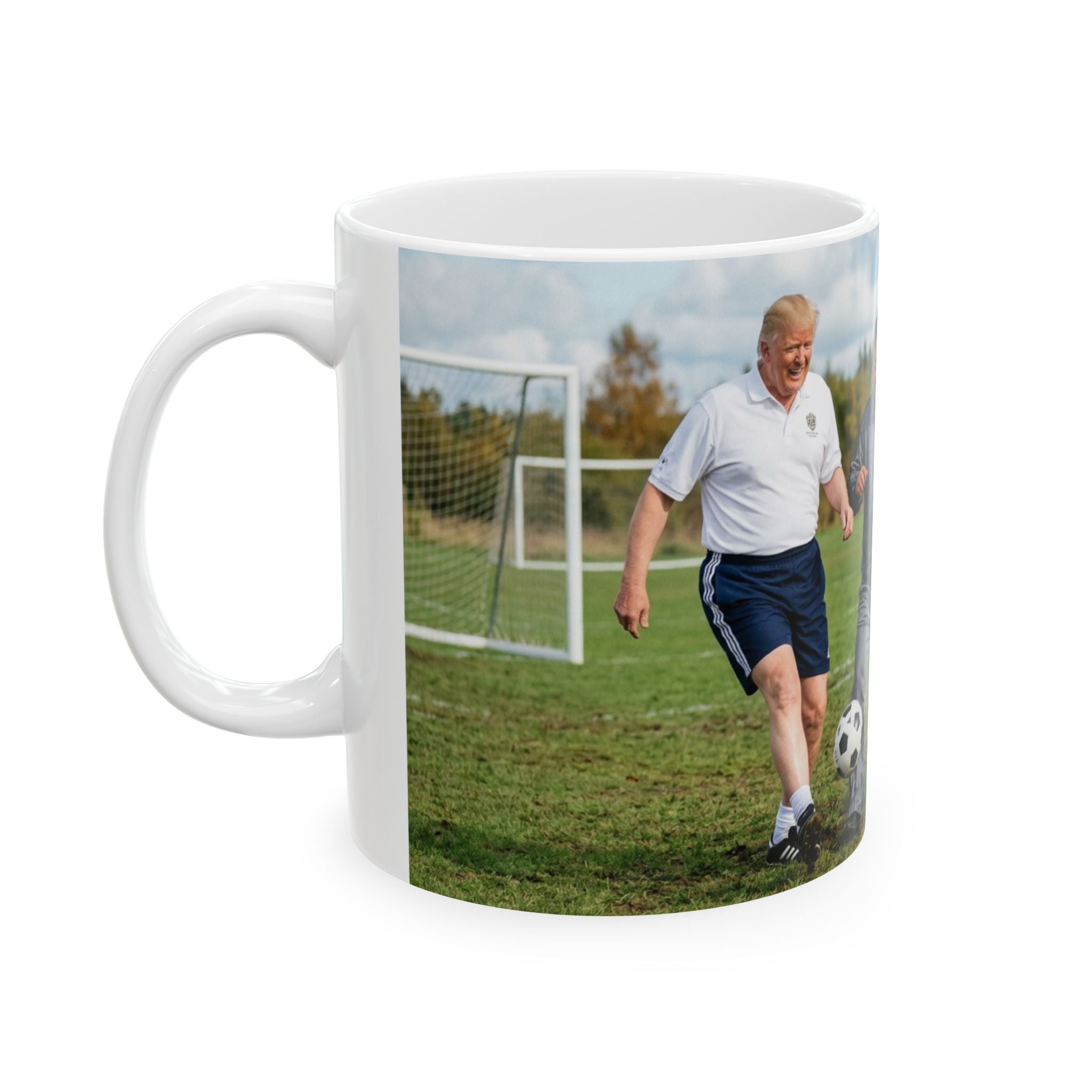 Funny Donald Trump Mug Kim Putin Ceramic Coffee Cup Tea Mug Football Gift Soccer