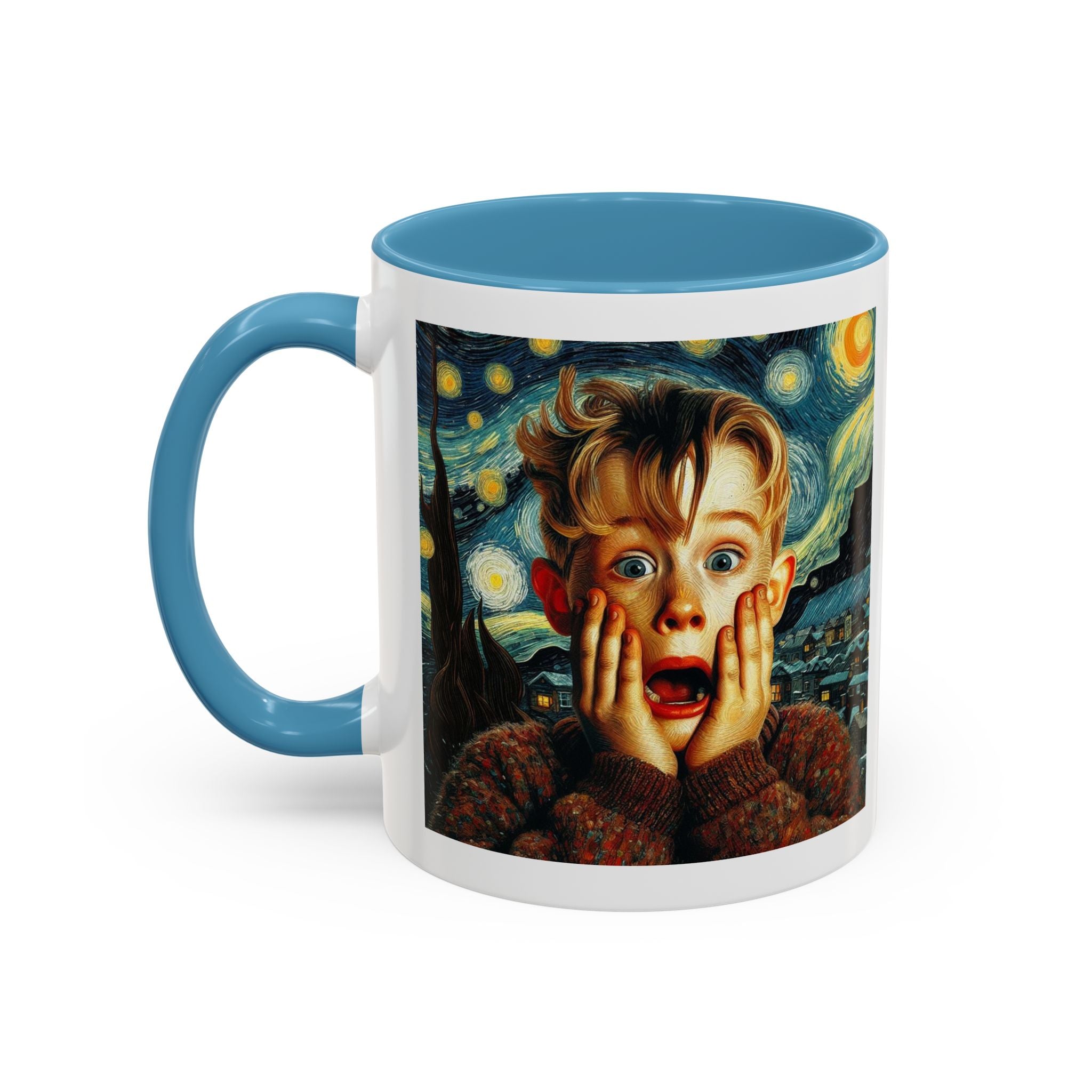 Home Alone Mug Kevin in Van Gogh Style Christmas New Year Funny Coffee Cup 2024