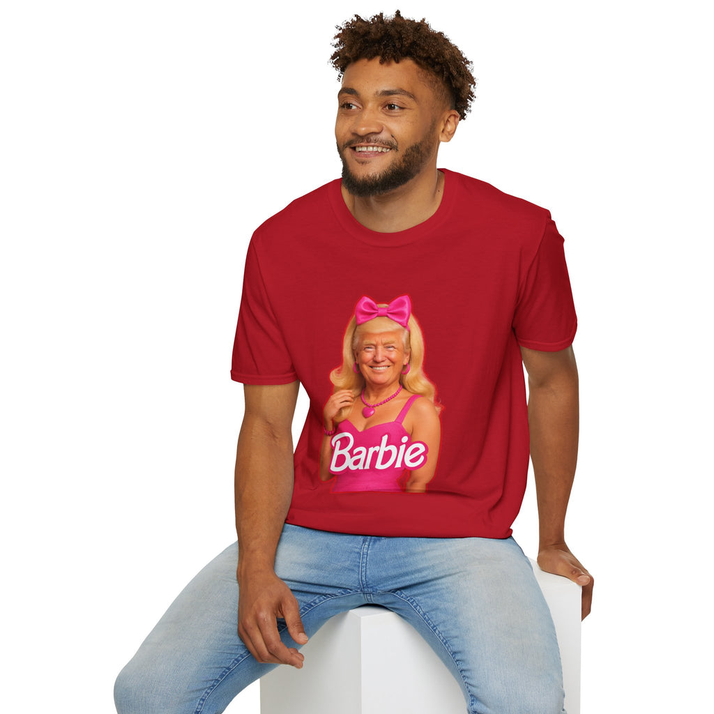 Funny Unique Donald Trump Barbie Unisex T-Shirt Best Gag Gift Cotton Print Soft
