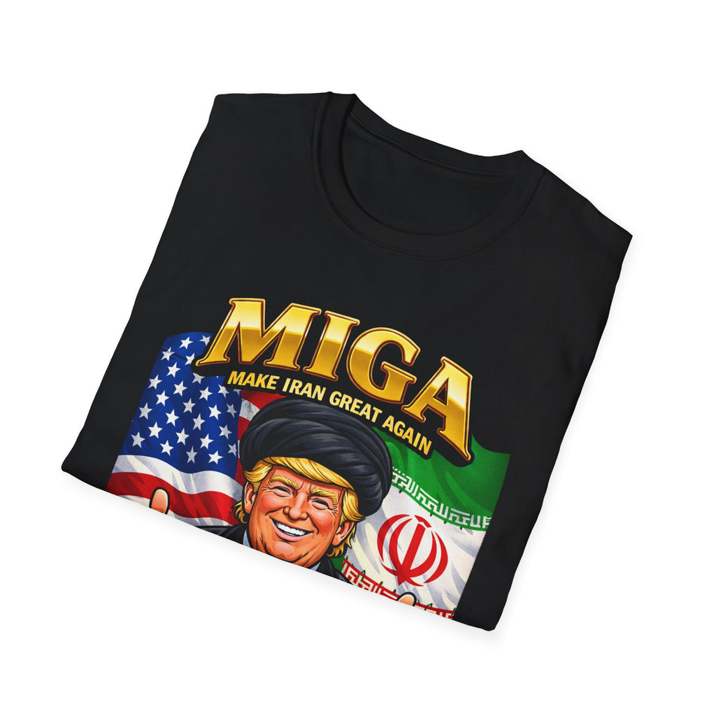 Funny Trump Iranian Flag Shirt Make Iran Great Again MIGA Softstyle T-Shirt Best