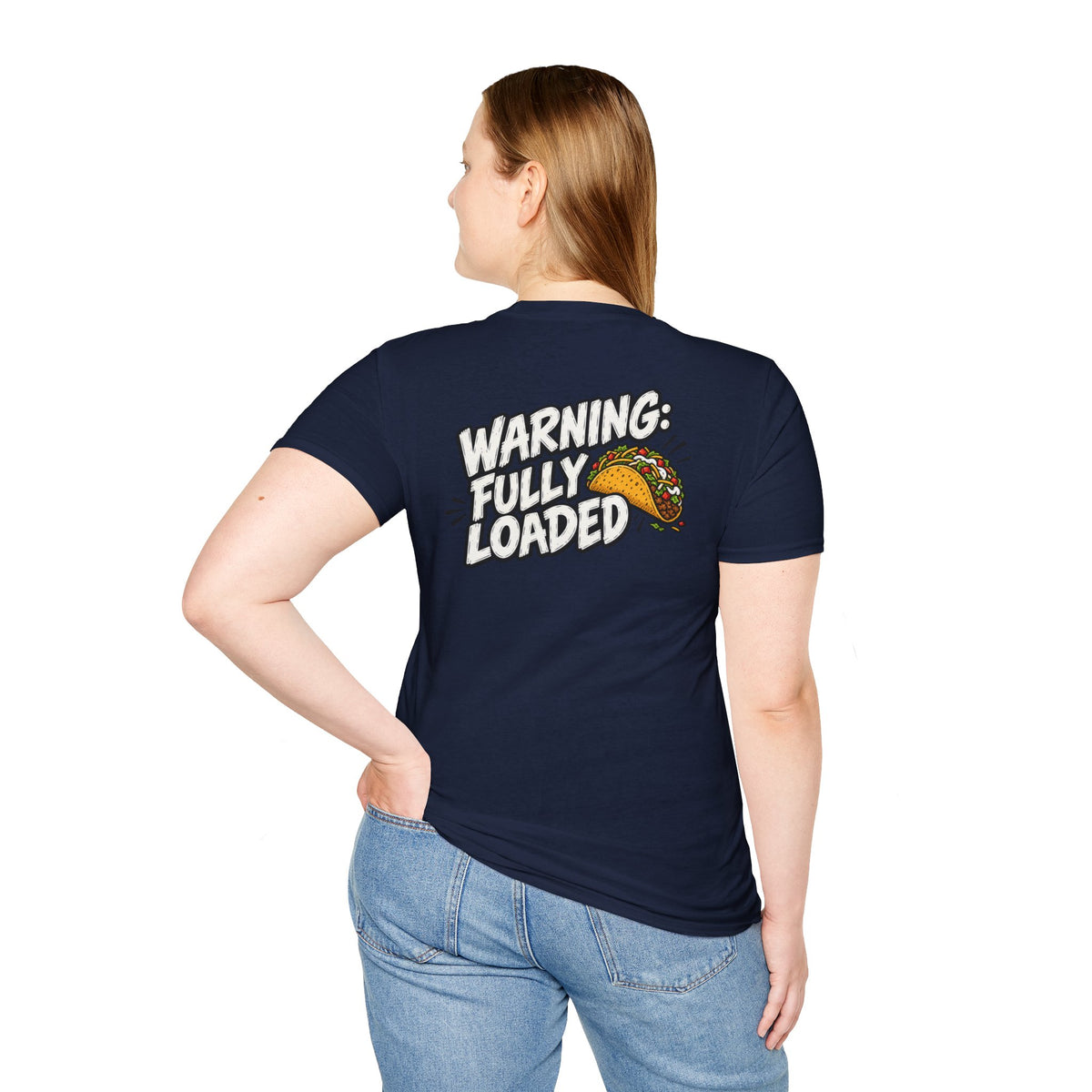 D0ark Humor Funny Taco Shirt Warning Fully Loaded Novelty Food Lover Graphic Tshirt Tee Unique Gift