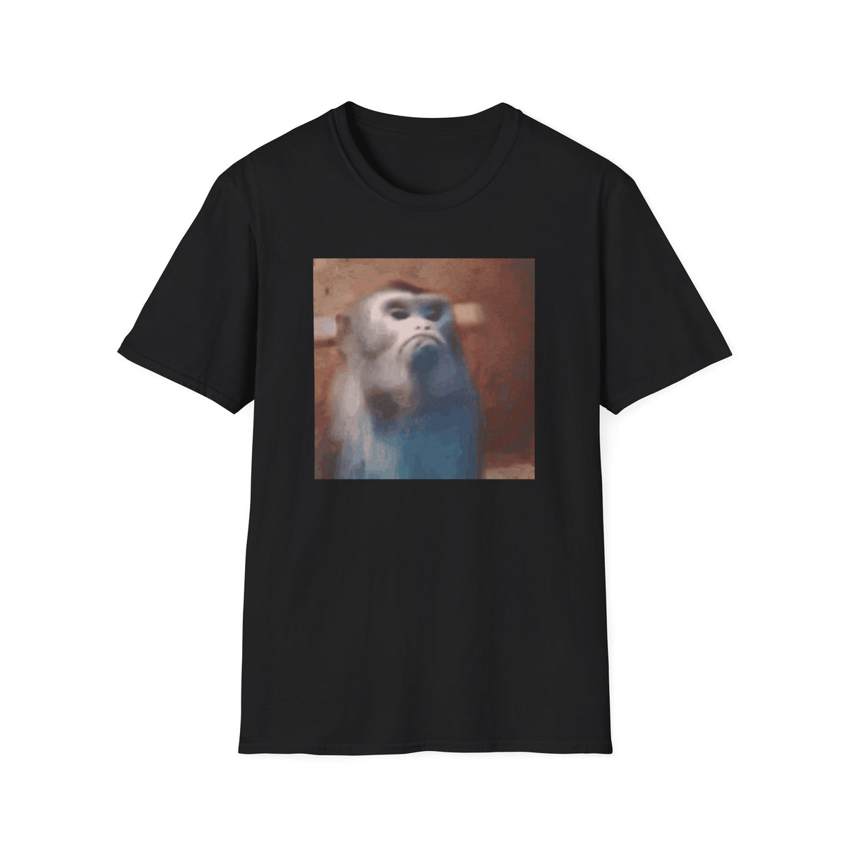 Funny Offended Monkey T-Shirt Viral Internet Meme Shirt Unisex Softstyle Gift